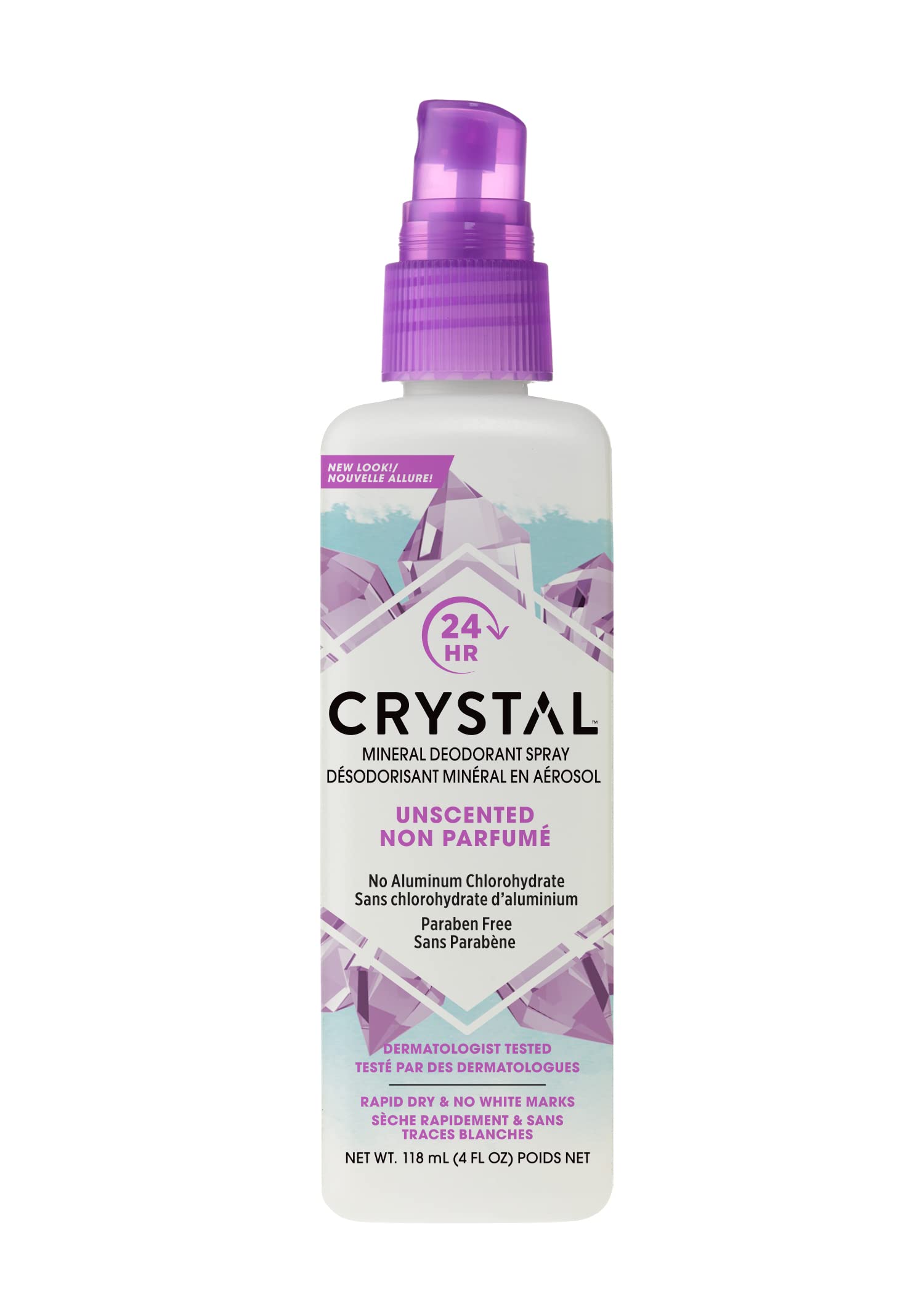 Crystal Body Deodorant Spray - 4 fl oz | Natural & Long-Lasting Odor Protection | Perfect for Gym, Travel & Daily Use