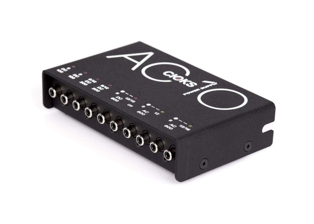 AC10 10-Output 6 Isolated Section Guitar Pedal Power Supply - Professional Guitar Effects Pedal Board Power Solution for Live Performance & Studio Recording