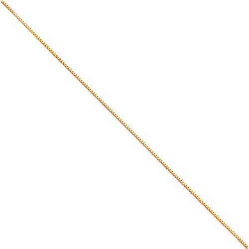 FindingKing 10K Gold 1mm Box Chain Bracelet 7