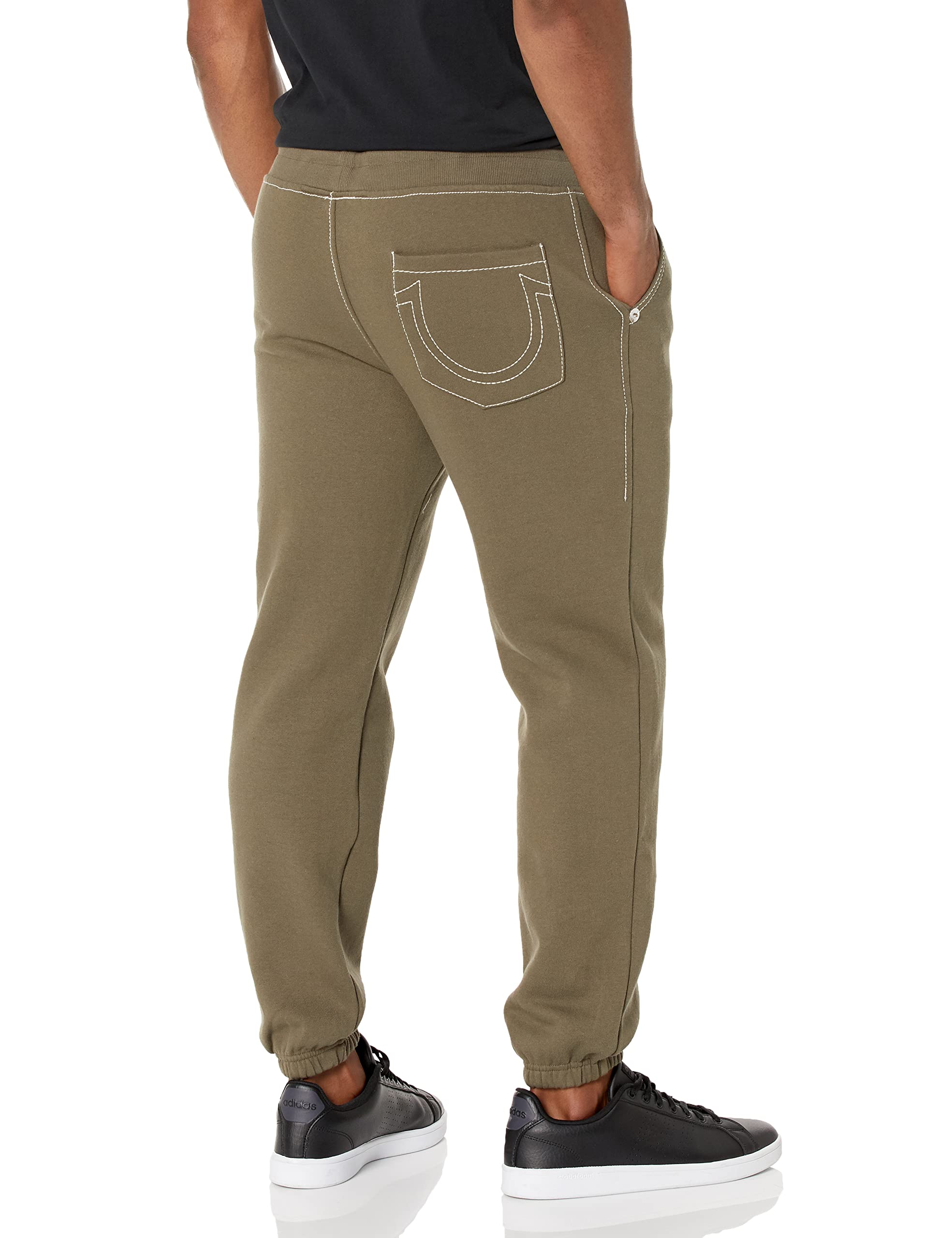 True Religion Men's Big T Jogger Pants - Comfortable Athletic Joggers for Casual Wear, Gym & Lounge - Premium Cotton Blend Sweatpants for Men