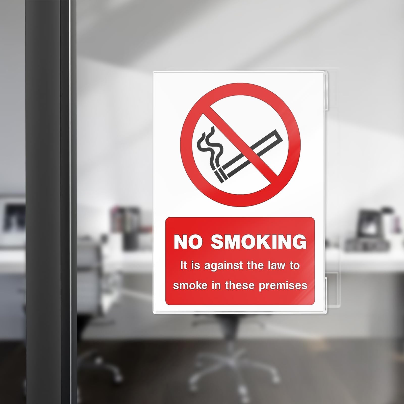 8.5x11 Inch Clear Acrylic Sign Holder - Wall Mount Display Stand for Advertising, Menus & Promotions | Perfect for Office, Restaurant, Mall & Retail Store Windows