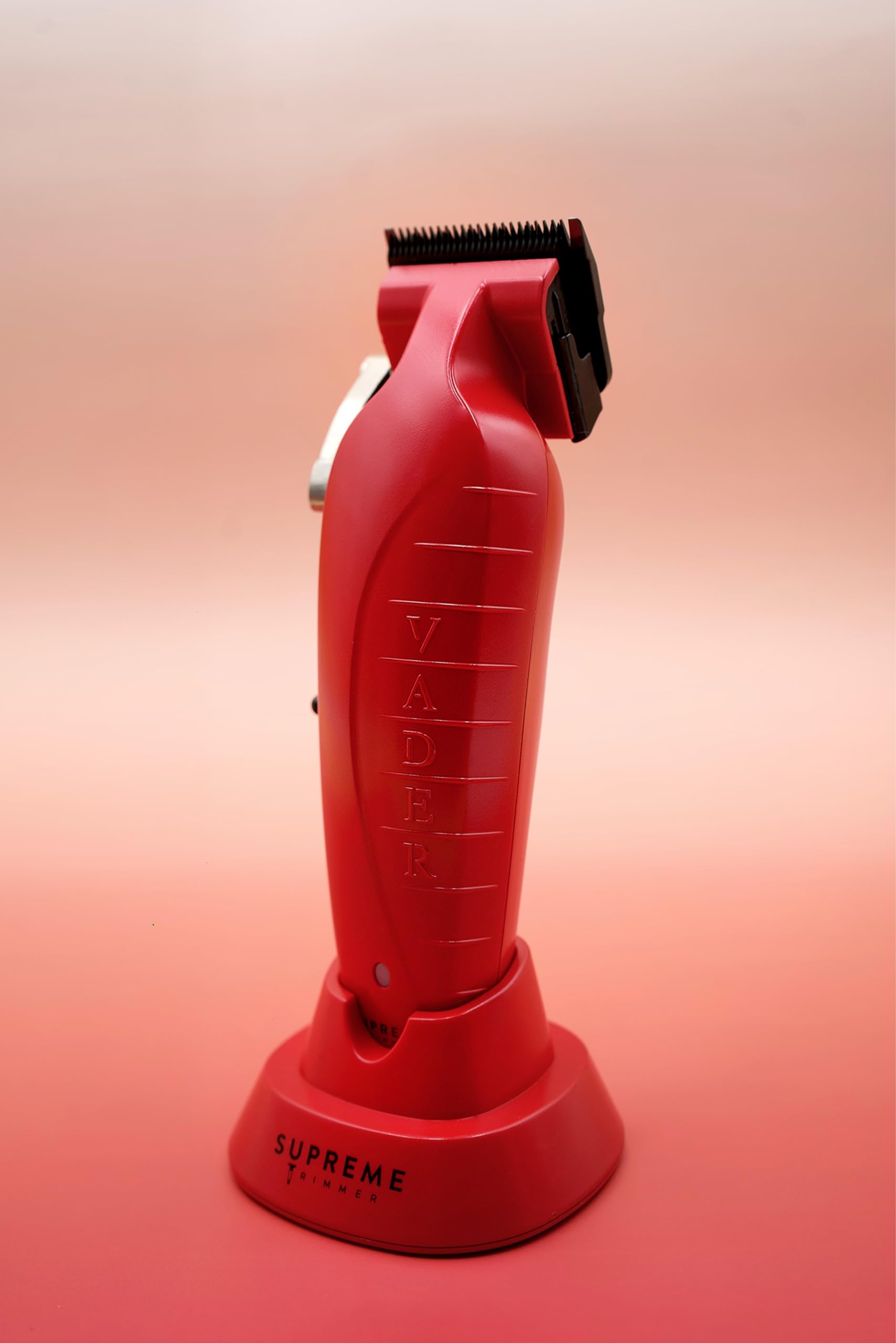 Professional 3-in-1 Men's Beard Trimmer Kit - Vader Clipper, Vader Trimmer & Crunch Foil Shaver | Supreme Barber Set with Brushless Motor & IPX6 Waterproof Design | Perfect for Home Grooming, Travel & Professional Use | Red