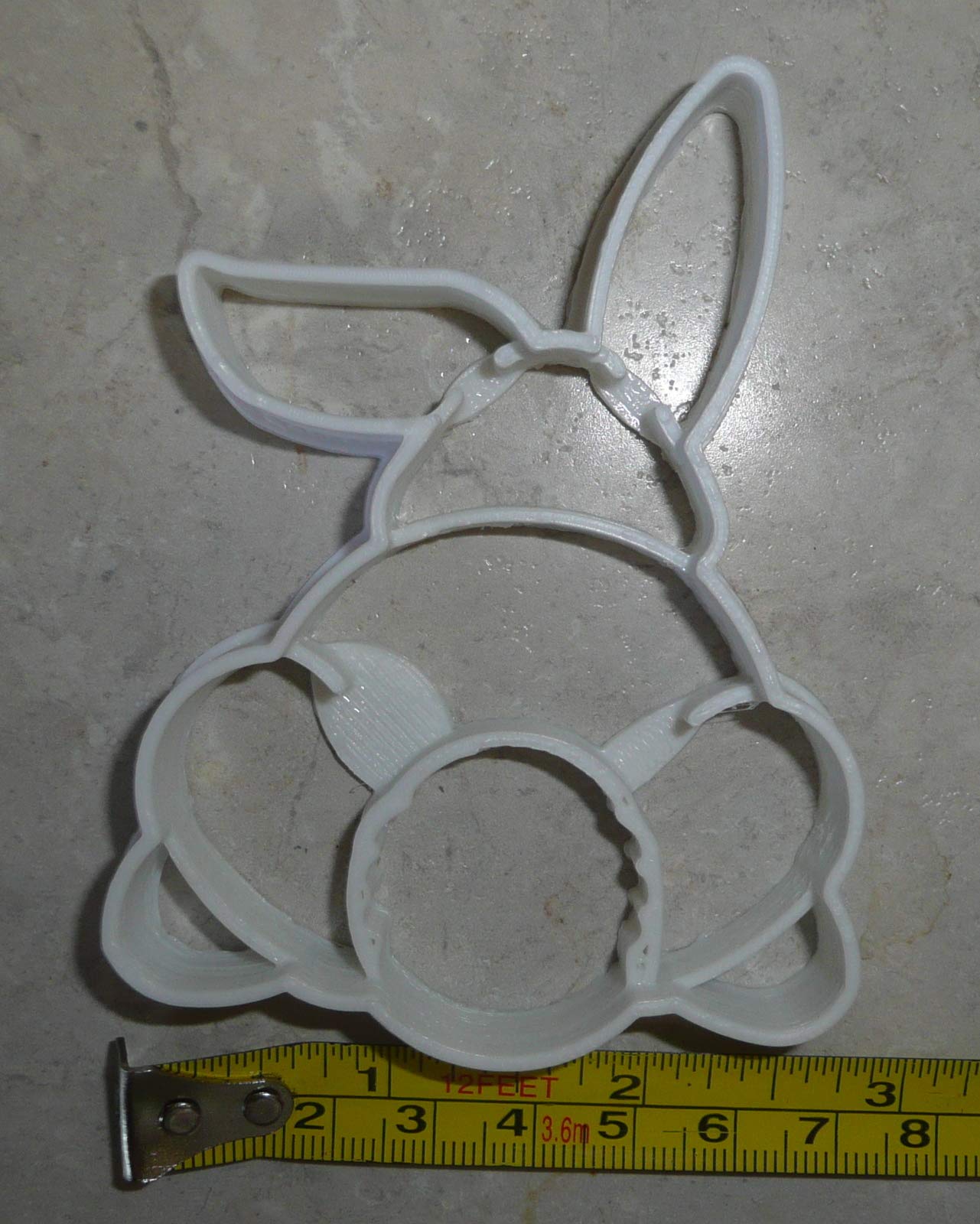 Easter Bunny Cookie Cutter - White Bunny-Shaped Baking Tool for Easter Cookies, Cakes & DIY Crafts - Perfect for Holiday Baking & Party Decorations