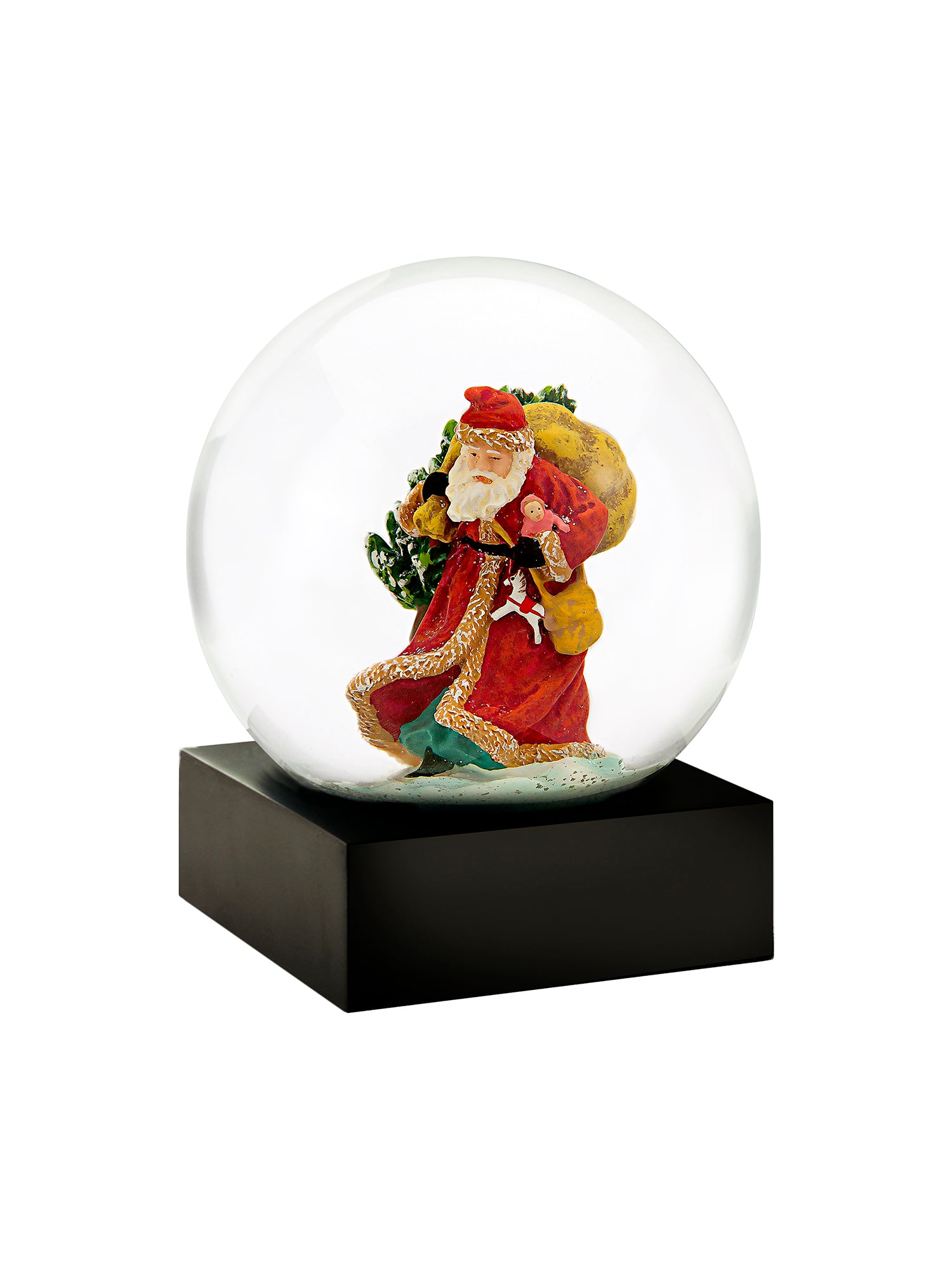 St. Nick Snow Globe - Christmas Decoration with Festive Santa Scene - Perfect for Holiday Decor, Gift Giving & Winter Wonderland Displays