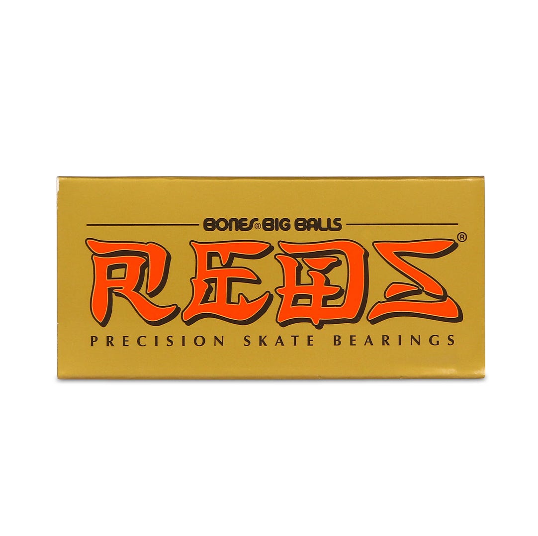 Bones Big Balls REDS Bearings - High Performance Skateboard Bearings for Smooth Riding | Perfect for Street Skating, Park Riding & Longboard Cruising