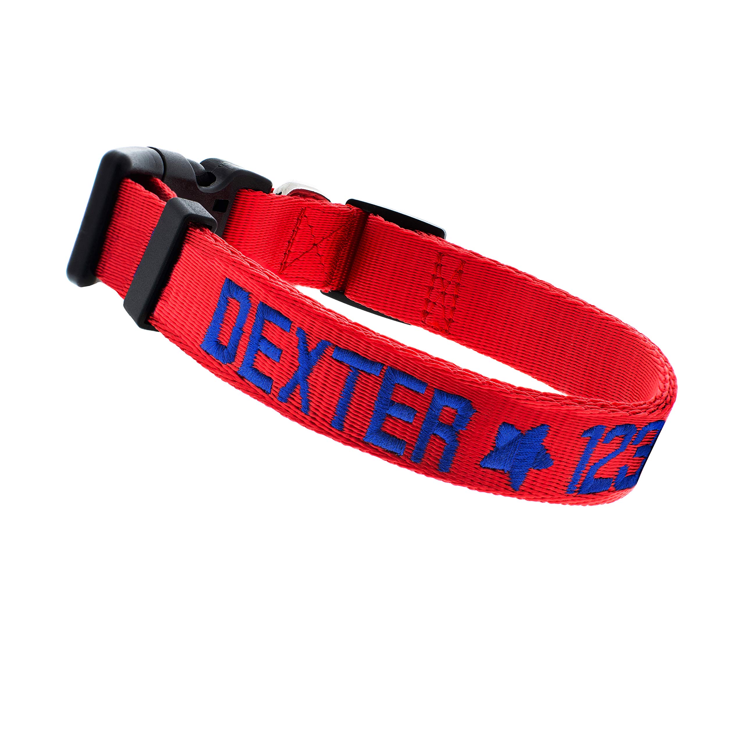Personalized Embroidered Dog Collars - Custom Text & Phone Number ID Collar | 3 Adjustable Sizes & 8 Color Options | Safe Secure Pet Collar for Small Medium Large Dogs | Perfect for Daily Walks, Training & Pet Identification
