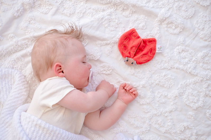 Tikiri Crinkle Scrunch Sensory Toy for Kids - Soft Ladybug Design for Autism, ADHD & Stress Relief - Perfect for Fidgeting, Anxiety Relief & Sensory Play at Home or School