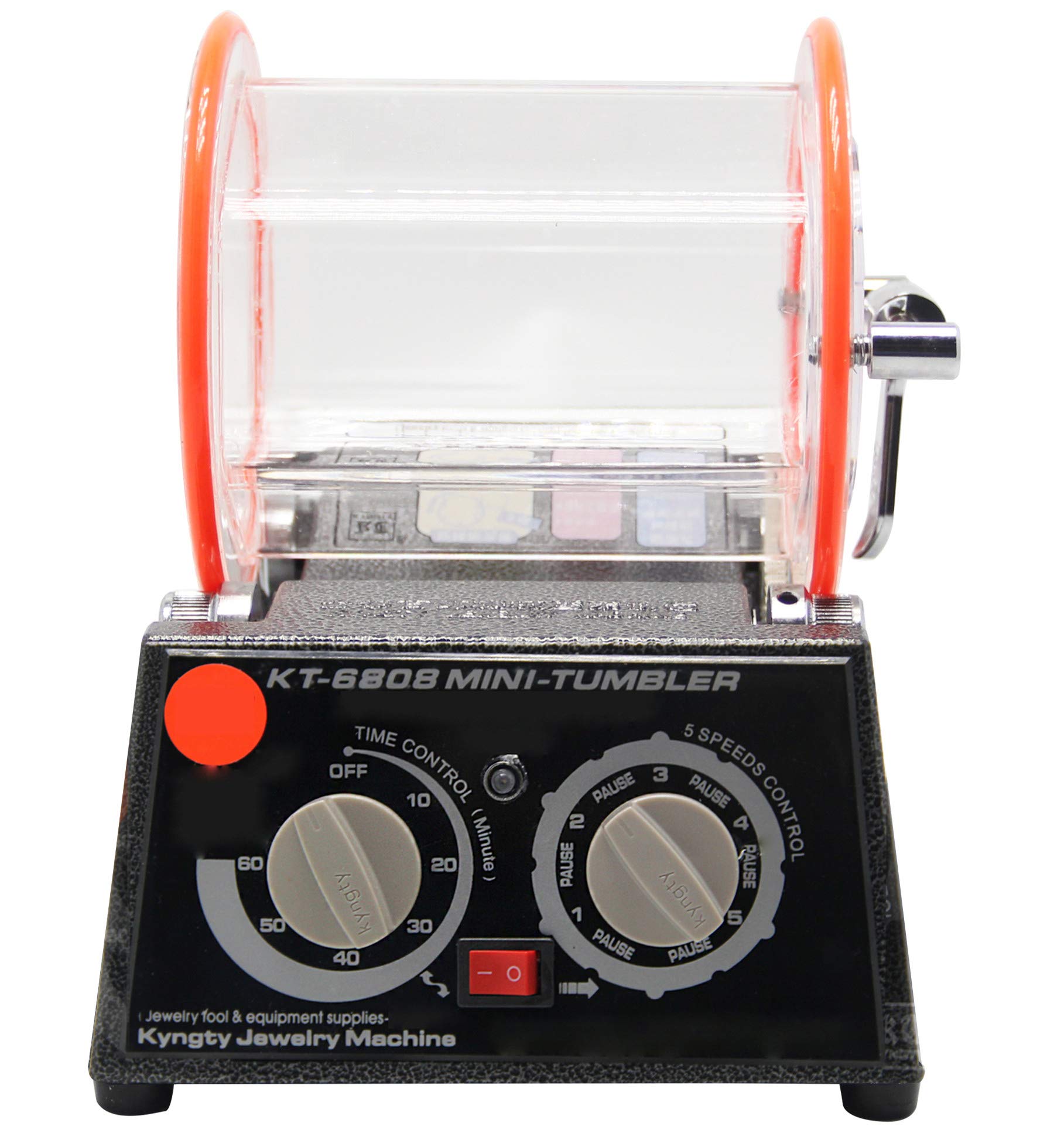 NEWTRY KT-6808 3Kg Rotary Tumbler Jewelry Polishing Machine - 110V Jewelry Surface Finisher for Metal, Stones & DIY Crafts - Perfect for Jewelry Makers, Hobbyists & Small Workshops
