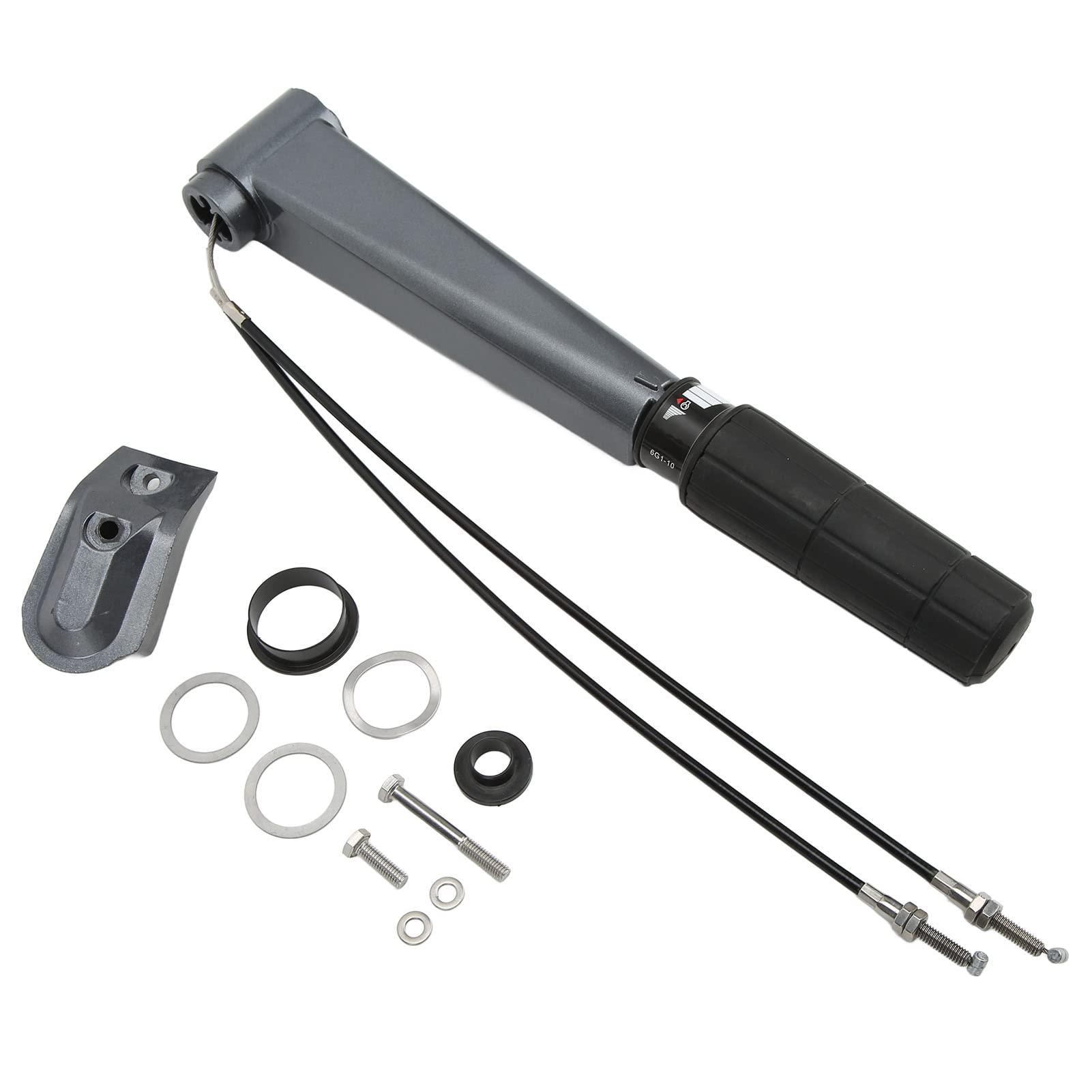 Alomejor 2 Stroke 25-30HP Outboard Motor Steering Tiller - Durable Metal Non-Slip Handle, Waterproof Boat Throttle Control for Fishing, Boating & Marine Activities
