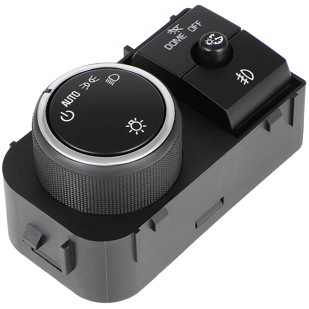 Multi-Function Headlight Switch Compatible with Chevy Tahoe, Suburban & Cadillac Escalade - OE 25858705 Replacement Part - Perfect for Night Driving & Off-Road Adventures