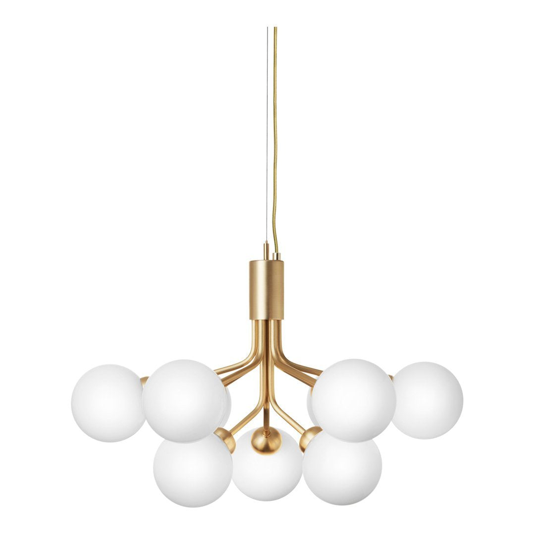Apiales 9-Light Modern Crystal Chandelier - Elegant Ceiling Lighting Fixture for Dining Room, Living Room & Bedroom Decor