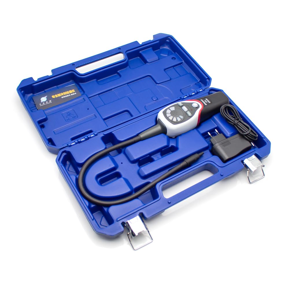 Professional Halogen Leak Detector for AC Refrigerant - R134a R410a R407a R22 Compatible - RLD-382P HVAC Leak Tester for Home & Auto Air Conditioning Maintenance