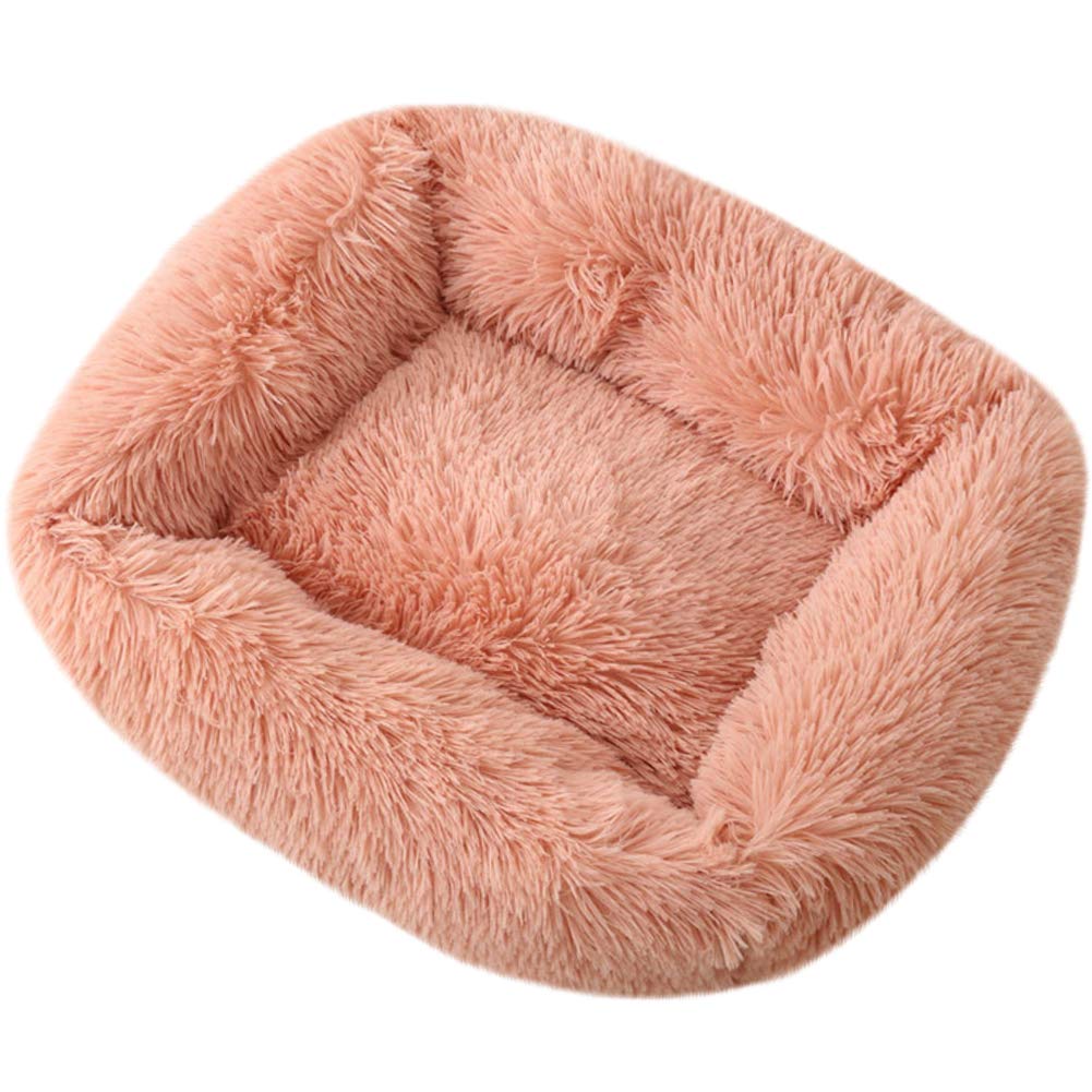 La La Pet® Donut Dog & Cat Bed - Cozy Cave Burrow Bed with Self-Warming Technology for Small to Medium Pets - Soft Plush Calming Cuddler for Improved Sleep - Perfect for Puppies, Kittens & Anxious Pets (Rose XS) - Ideal for Living Rooms, Bedrooms & Pet Travel