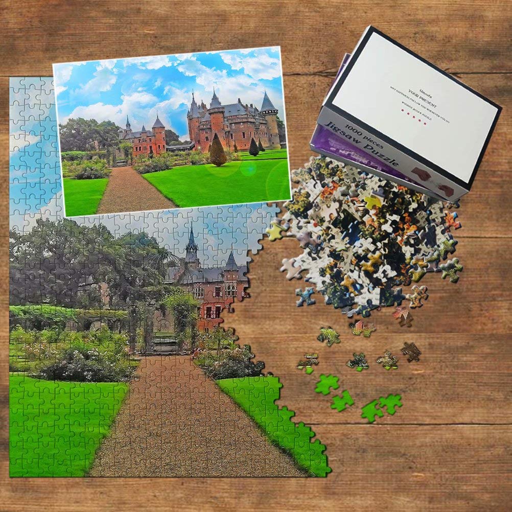 1000-Piece Holland Castle & The Hair Utrecht Wooden Jigsaw Puzzle - Dutch Travel Souvenir for Adults & Teens - Perfect for Home Decor, Relaxation & Family Game Night