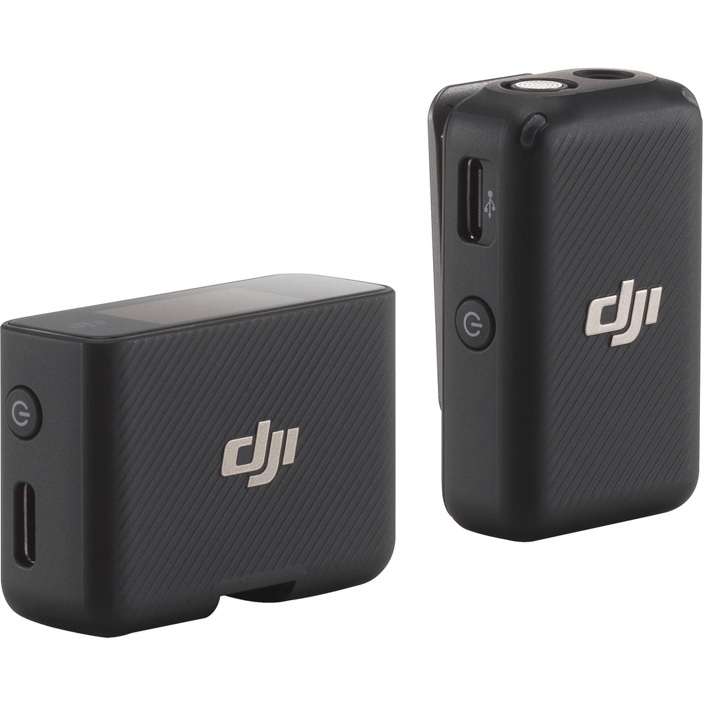 DJI Mic Compact Digital Wireless Microphone System - 2.4GHz Wireless Lavalier Mic with Recorder for DSLR, Mirrorless Camera, iPhone & Android Smartphones - Perfect for Vlogging, Interviews, Live Streaming & Content Creation
