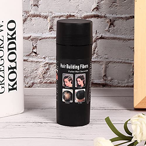 Qinlorgo Professional Hair Thickening Fibers - 15g Natural Hair Care Powder for Instant Volume & Coverage (Dark Brown) | Perfect for Thinning Hair, Bald Spots & Everyday Styling