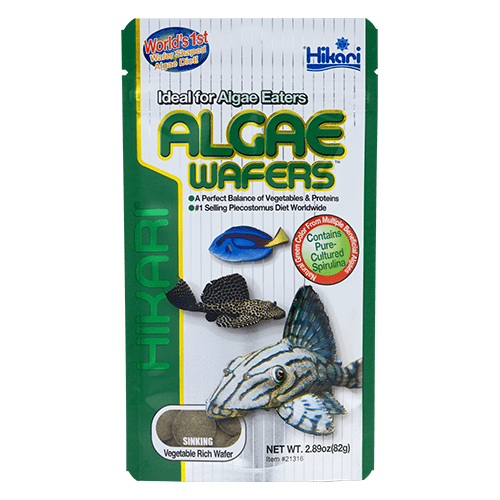 Hikari Tropical Algae Wafers - Premium Fish Food for Tropical Fish, Herbivores & Bottom Feeders - Ideal for Aquariums, Ponds & Fish Tanks