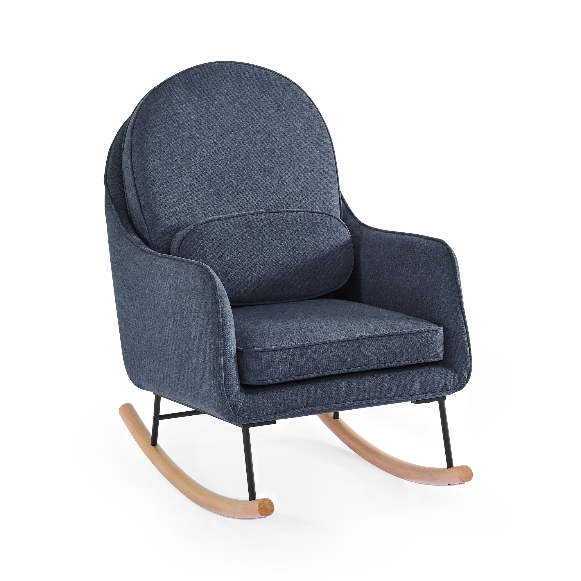LiveSmart Evolve Fabric Ella Rocker - Comfortable & Stylish Rocking Chair for Living Room, Nursery, or Office Relaxation