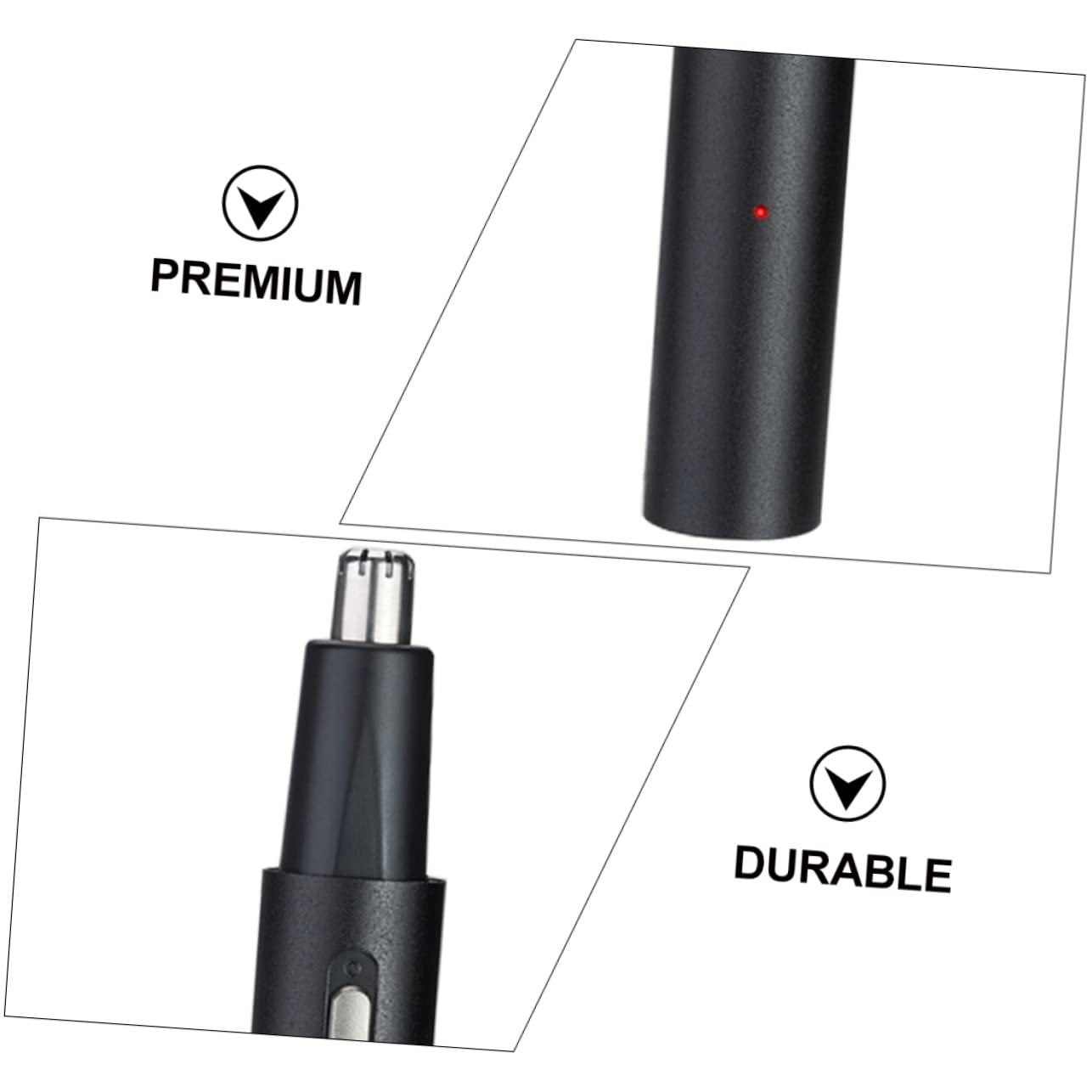 Professional Rechargeable Hair Trimmer & Clipper Set for Beard, Body, and Nose Hair Removal - Waterproof & Detachable Blades for Men's Grooming at Home or Travel