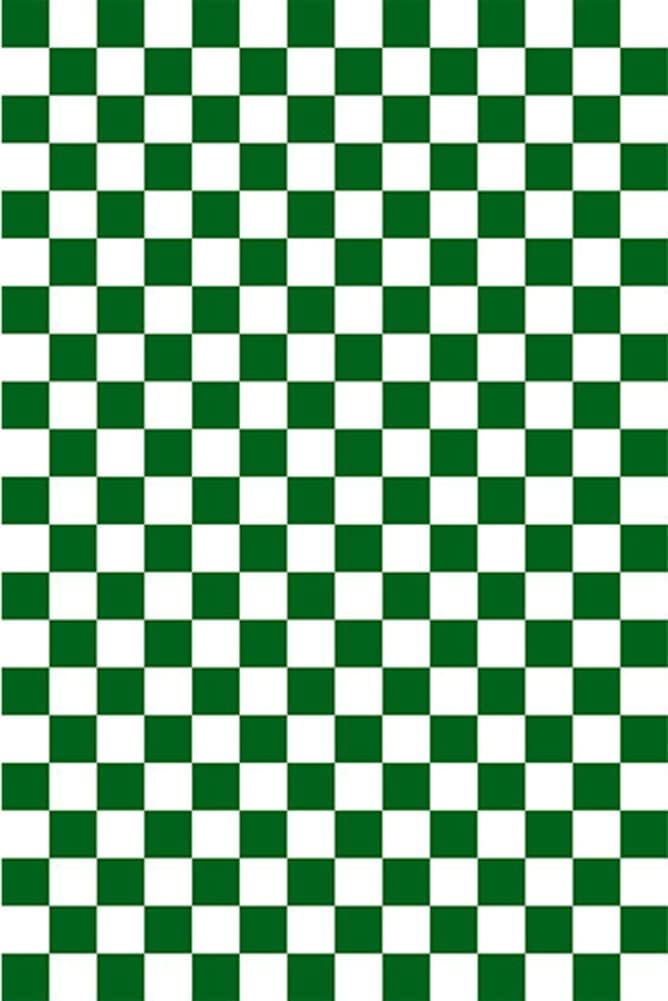 Vintage Green Checkered Washable Area Rug - 6x8 Fluffy Low Pile Faux Wool Carpet for Living Room, Bedroom, Dining Room | Perfect for Home Office, Playroom & Cozy Spaces