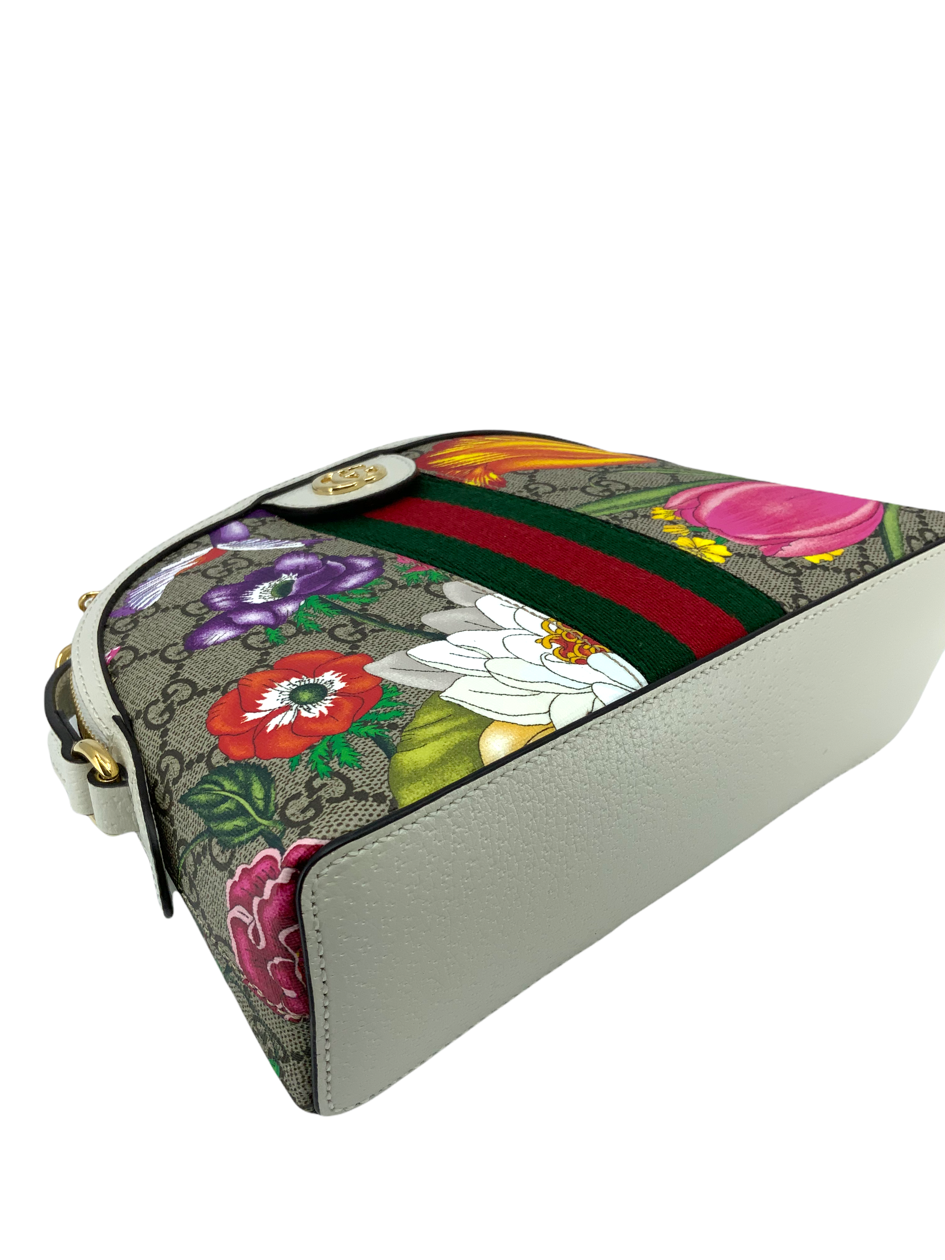 Gucci Ophidia Flora Small Shoulder Bag for Women - Luxury Leather Crossbody Purse with Floral Design - Perfect for Date Night, Travel & Everyday Use
