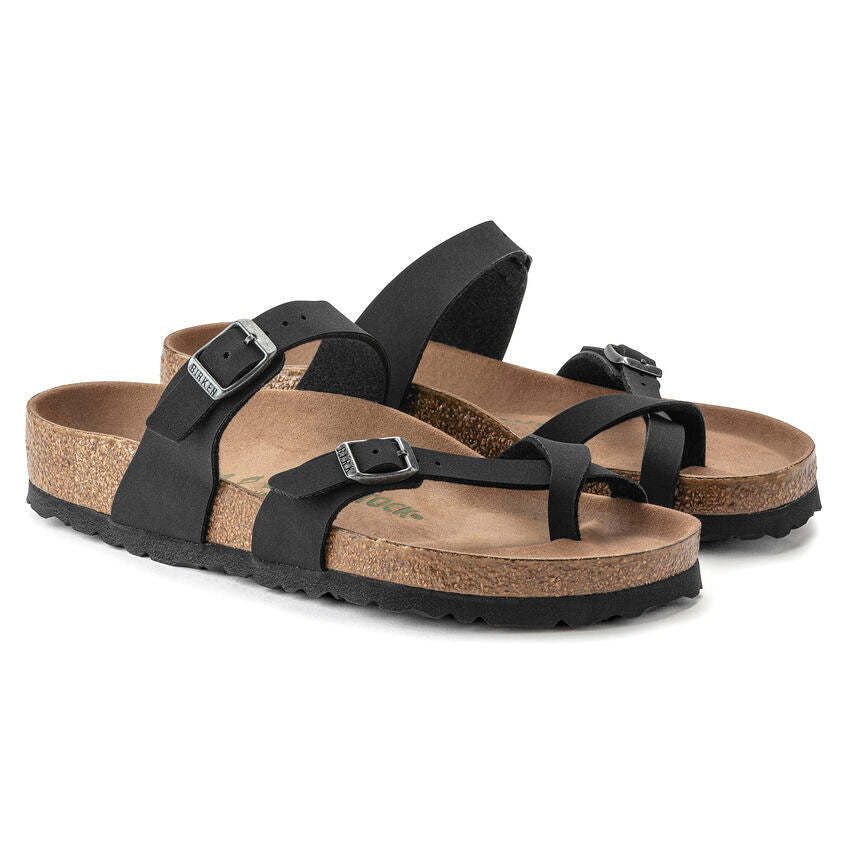 Birkenstock Mayari Vegan Sandals - Comfortable & Stylish Women's Birkibuc Footbed Sandals for Casual Wear, Walking & Outdoor Activities