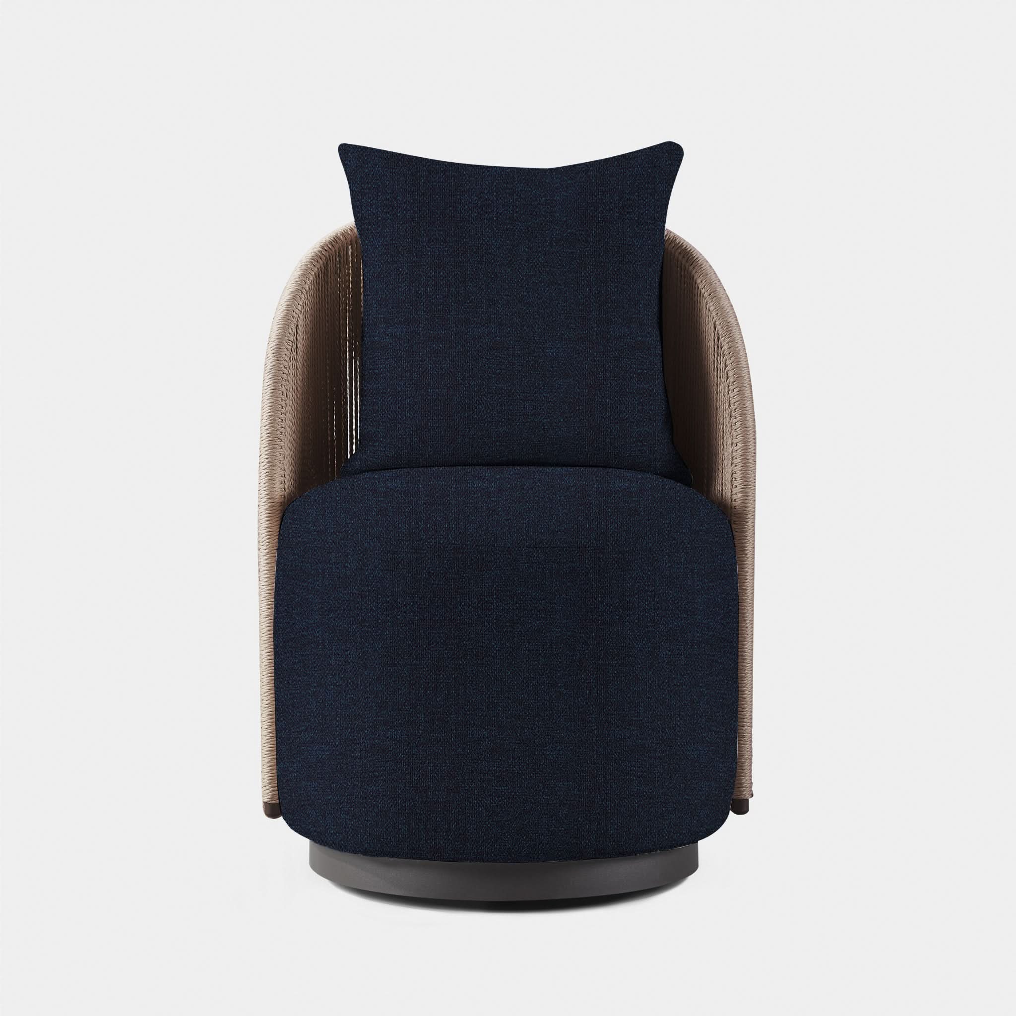Milan Swivel Dining Chair - Modern Upholstered Kitchen Counter Stool with 360° Rotation - Perfect for Dining Room, Kitchen Island, Bar & Breakfast Nook