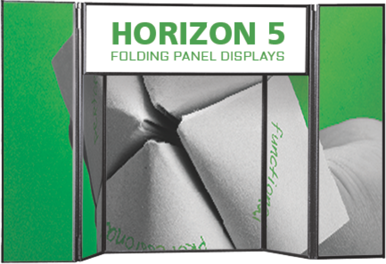 Horizon 5 Folding Panel Display Stand - Portable Graphic Sign Holder for Trade Shows, Retail Stores & Events - Perfect for Advertising, Promotions & Branding