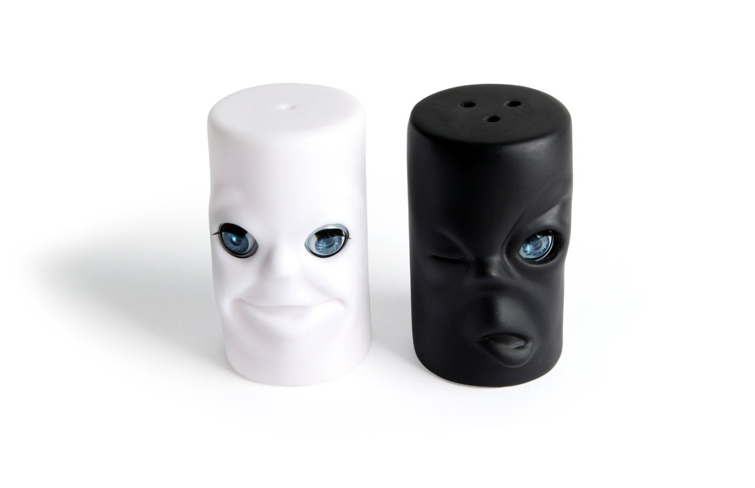 Kikkerland Max & Moritz Salt and Pepper Shakers Set - Fun & Stylish Kitchen Tableware for Dining, Gifts, and Home Decor