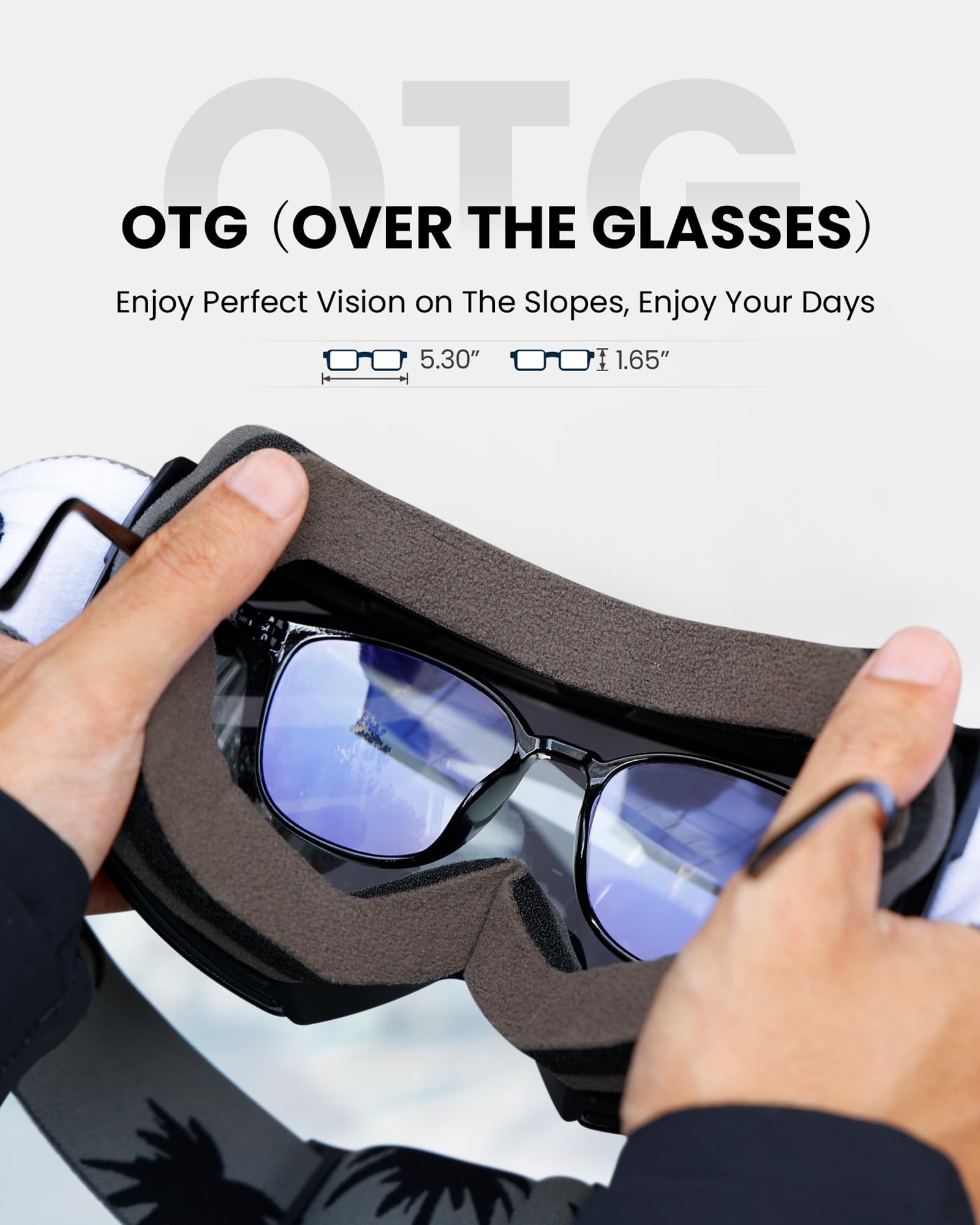 OutdoorMaster Ultra Ski Goggles with ZEISS Lens - Anti-Fog OTG Snowboard Goggles, Wide View Interchangeable Lens for Men & Women - Perfect for Skiing, Snowboarding & Winter Sports
