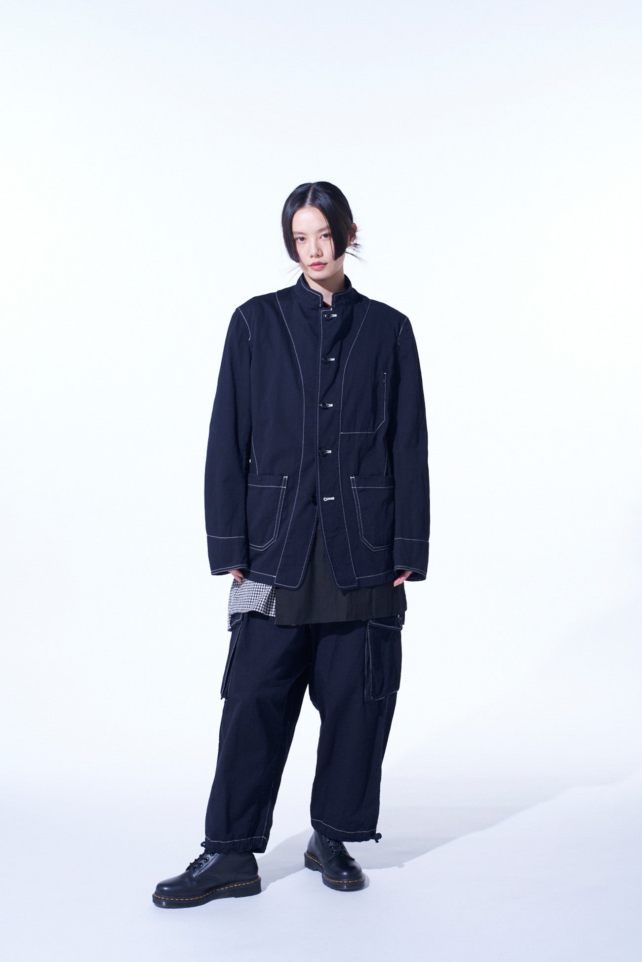 Premium Cotton Twill Garment Dyed Stand Collar Jacket for Men & Women | Casual & Business Wear | Perfect for Office, Travel & Outdoor Activities