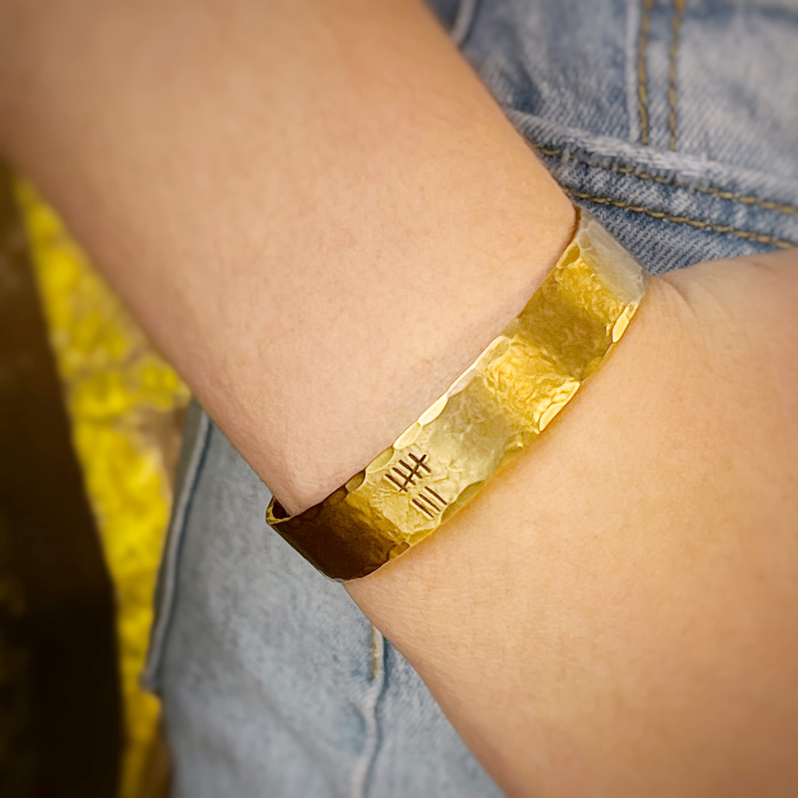 8th Anniversary Bronze Cuff Bracelet - Handmade Personalized Wedding Gift for Him & Her | Traditional 8 Year Anniversary Jewelry for Couples - Perfect for Romantic Occasions & Special Celebrations
