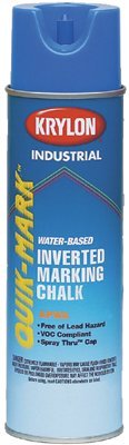 APWA White Inverted Water-Based Marking Chalk - Durable, Non-Toxic, Easy Wash Off for Sidewalks, Playgrounds & Outdoor Activities
