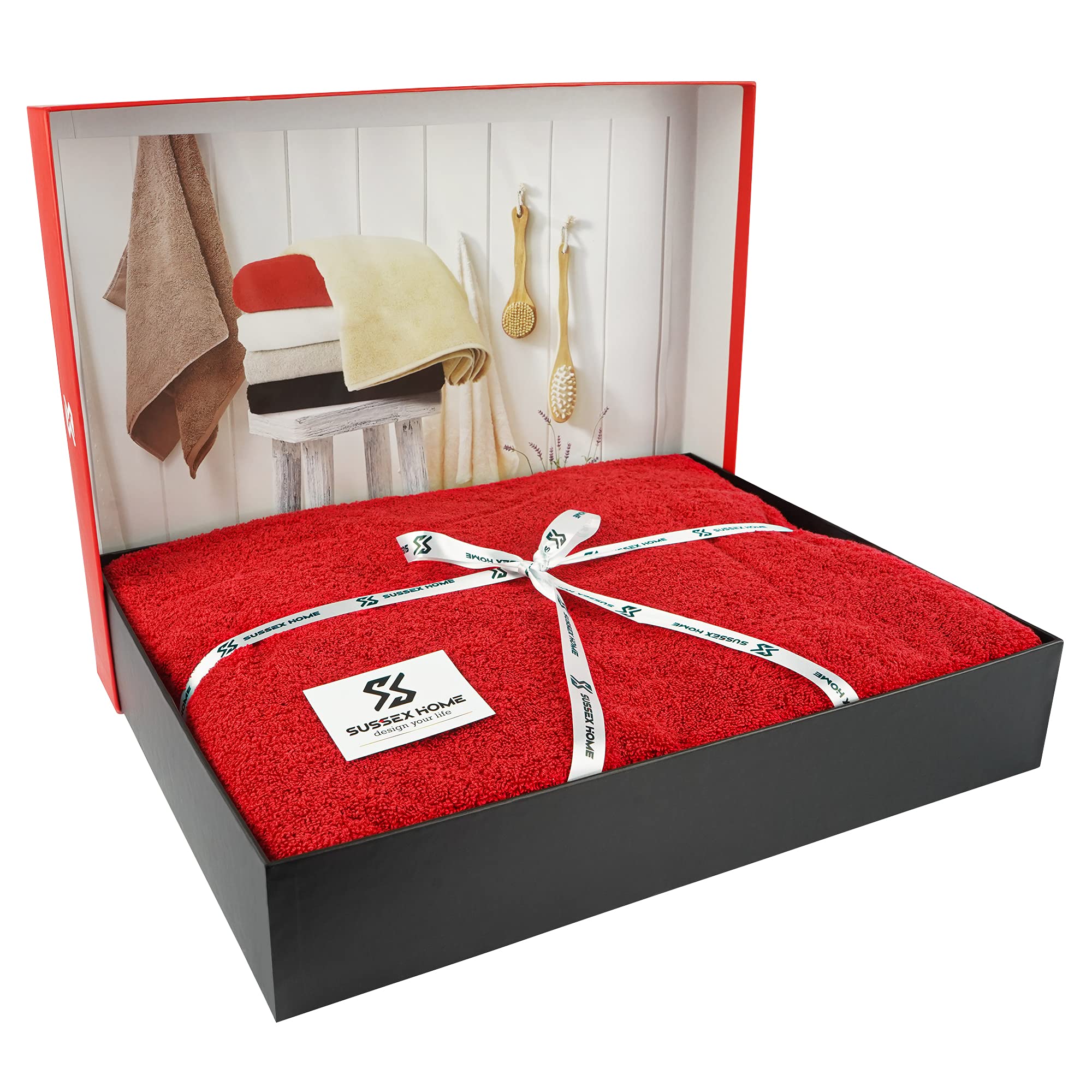 Luxury 100% Natural Cotton Bath Towels Set of 2 - Extra Large 40x80 Inches, Ultra Absorbent & Plush Hotel-Quality Bath Sheets for Spa, Gym & Home Bathroom - Soft Thick Solid Design Towels