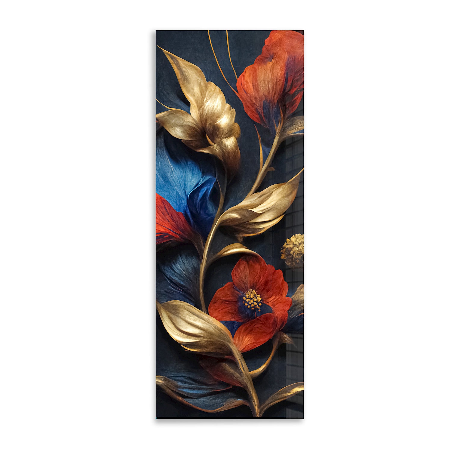 Soft Floral Panoramic Print - Elegant Home Decor for Living Room & Bedroom | Perfect for Wall Art, Curtains & Throw Pillows