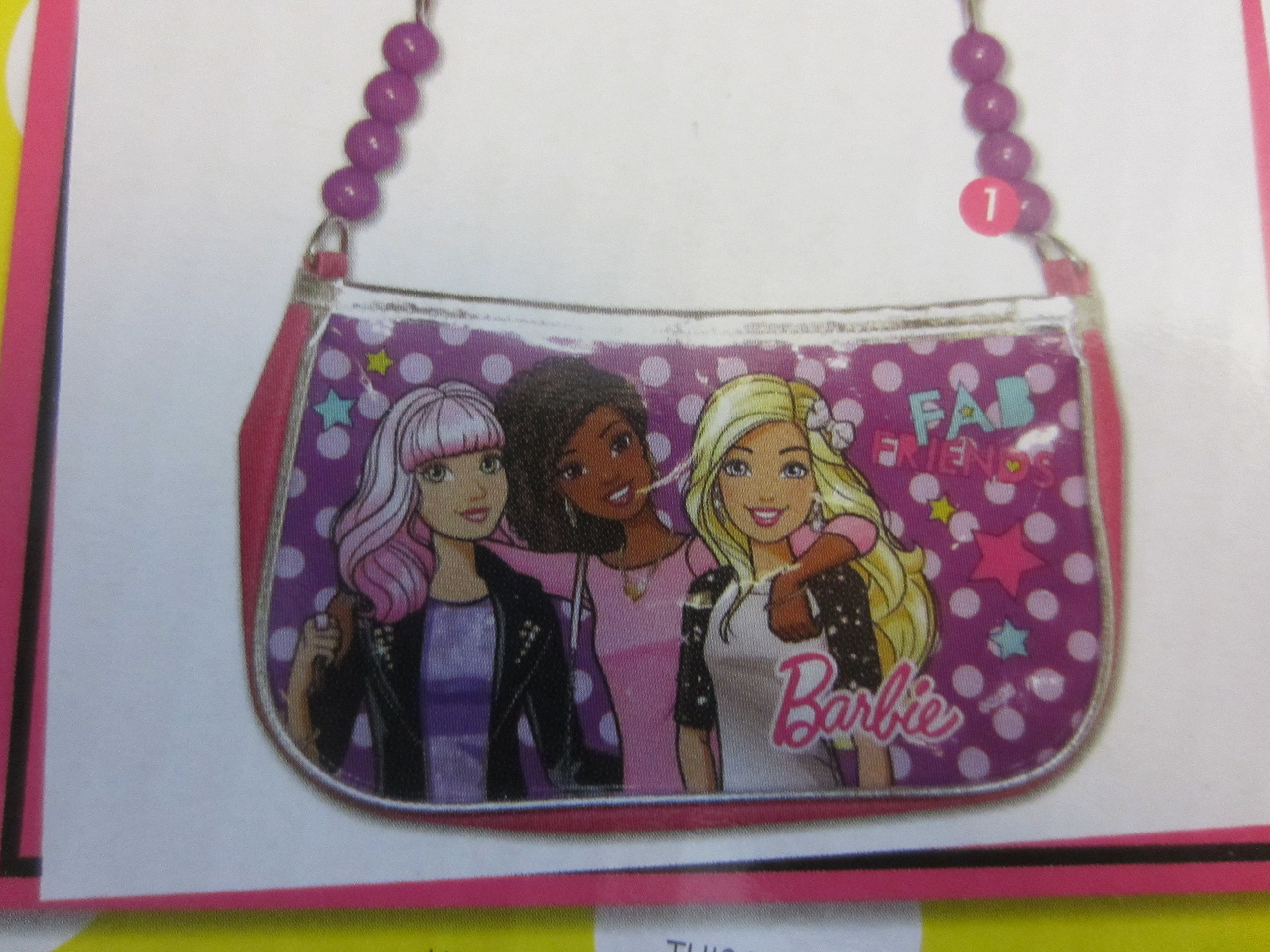 Barbie Fashion Purse with Nail Fun - Stylish Kids Handbag for Dress Up & Role Play - Perfect for Birthday Gifts, Parties & Pretend Play