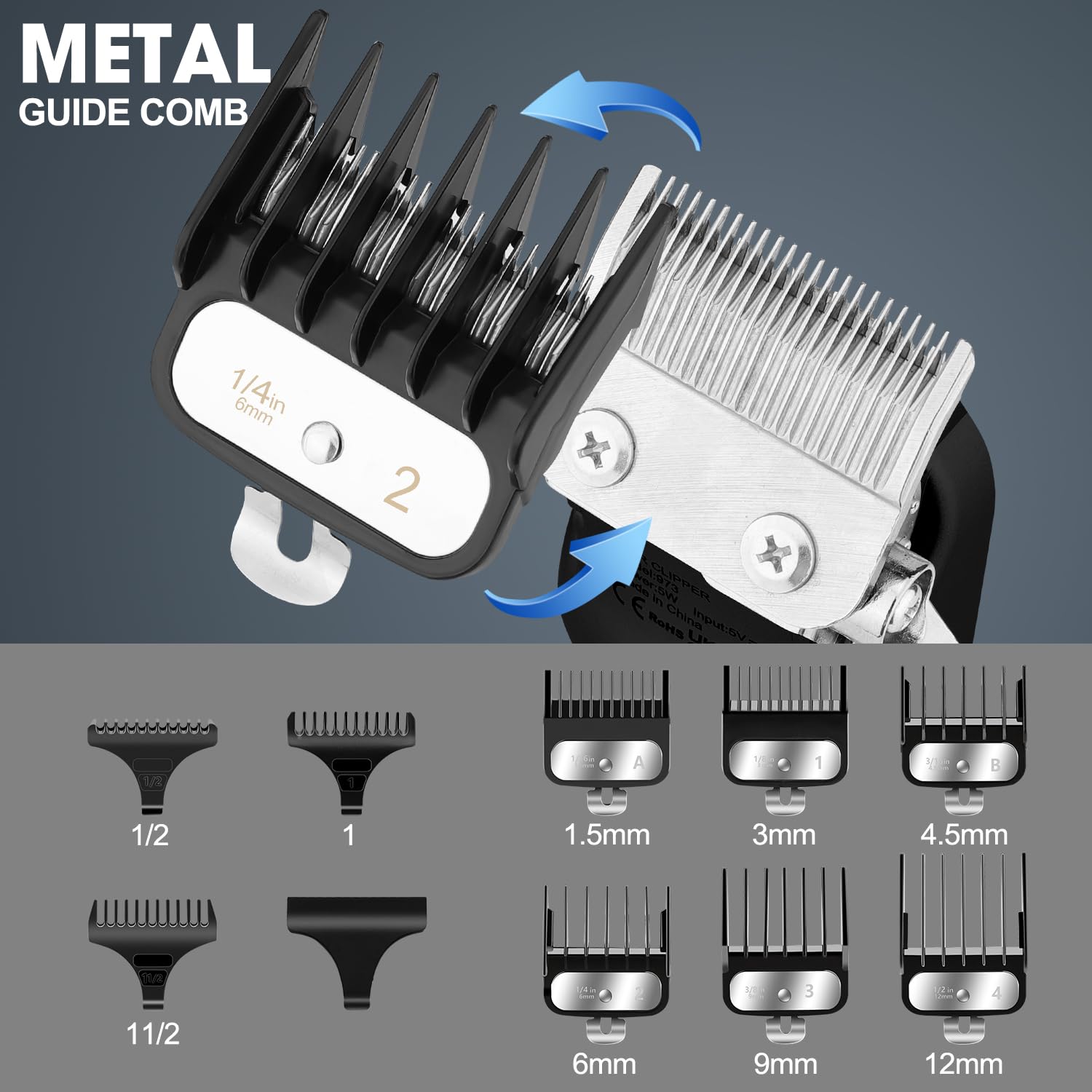Karrte Professional Cordless Hair Clippers & Beard Trimmer Kit for Men - Barber Hair Cutting Kit with T-Outliner, Grooming Set for Home & Salon Use | Perfect Gift for Men (Black) | Ideal for DIY Haircuts, Beard Trimming & Personal Grooming