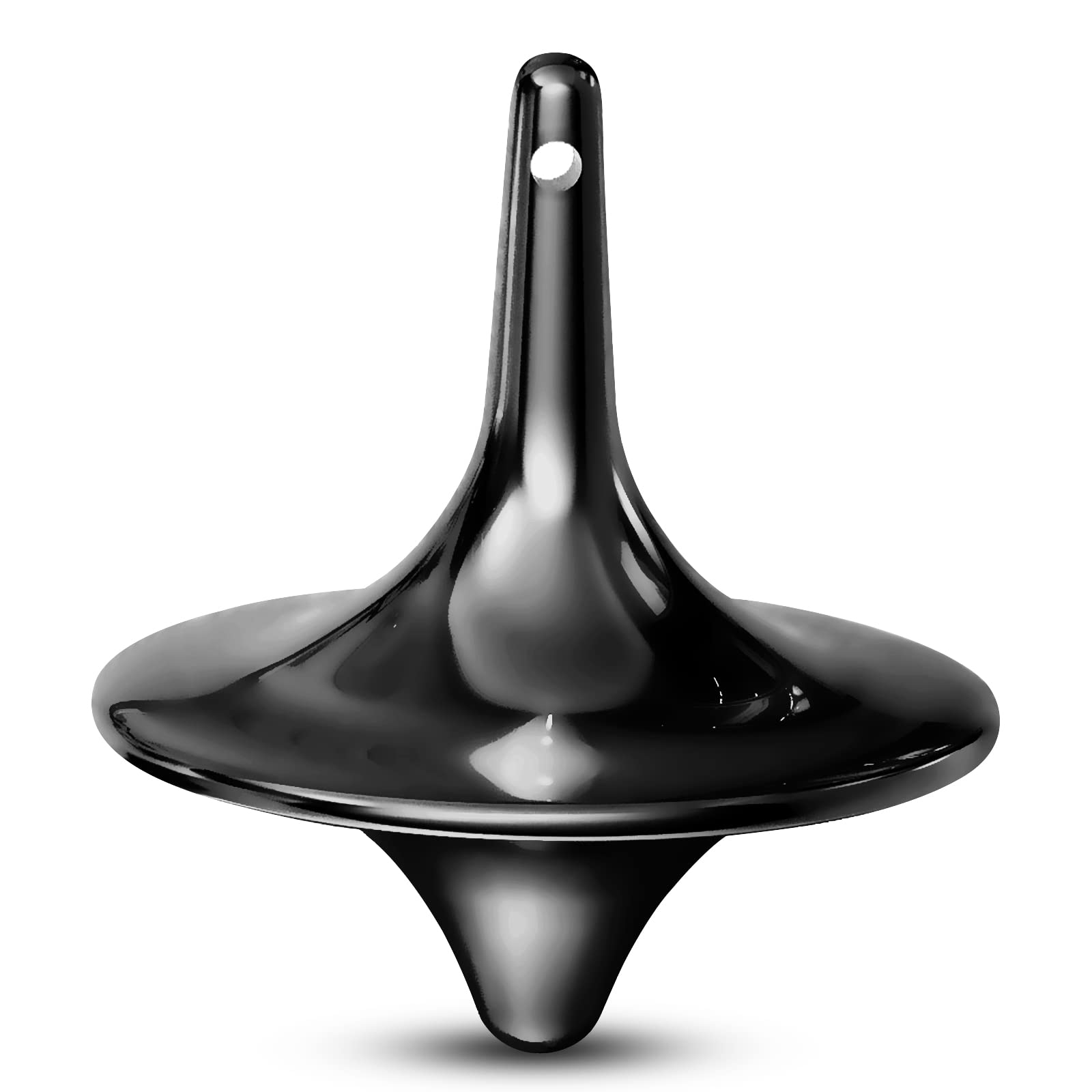 Premium Metal Spinning Top - High Accuracy Gyro Toy for Stress Relief & Focus - Silver, Gold, Black - Perfect for Office Desk, Classroom & Fidget Play