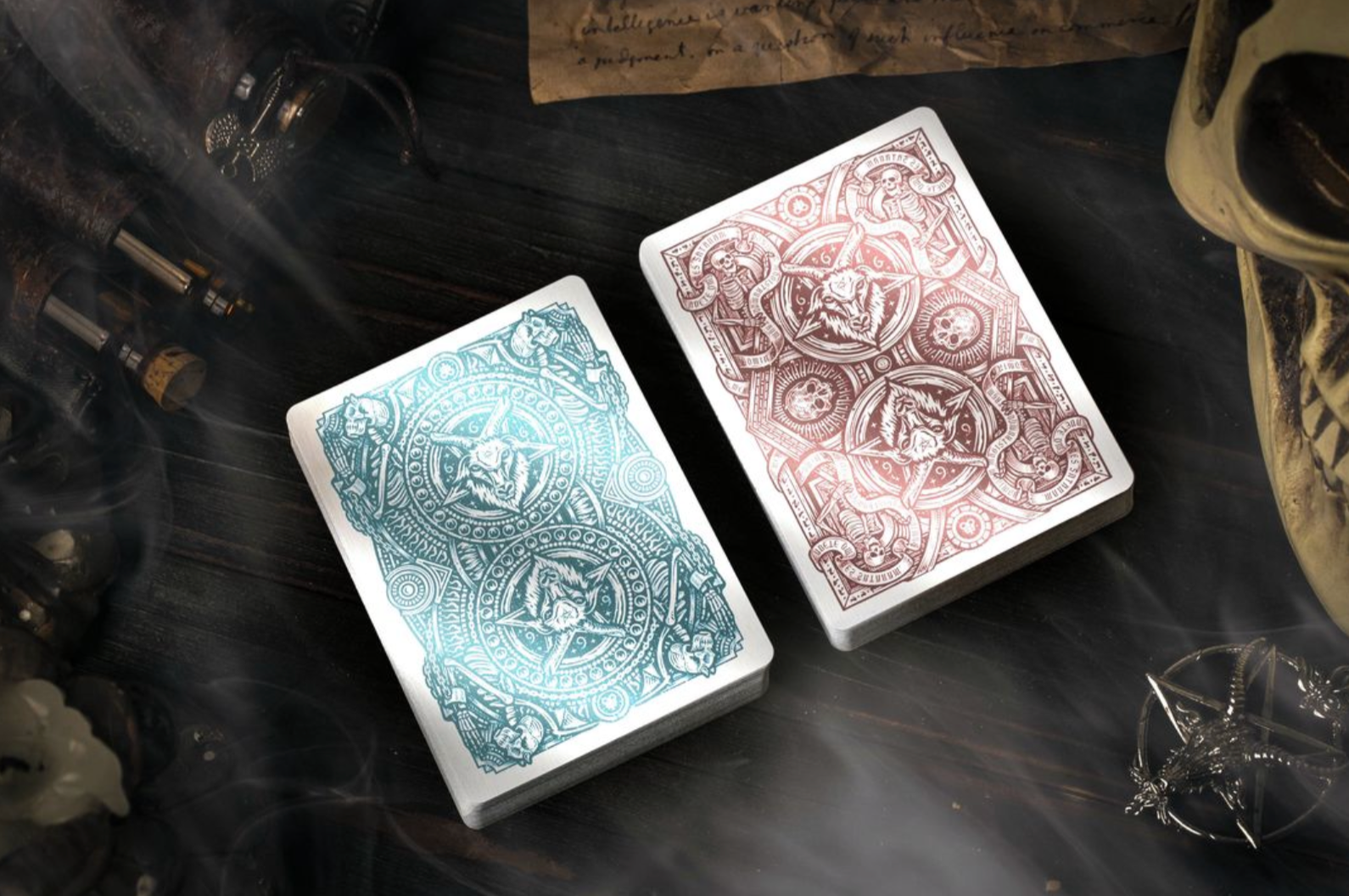 Premium 666 Playing Cards V4 - High-Quality Poker Cards for Magic Tricks, Cardistry & Casino Games - Perfect for Professional Magicians, Card Players & Collectors