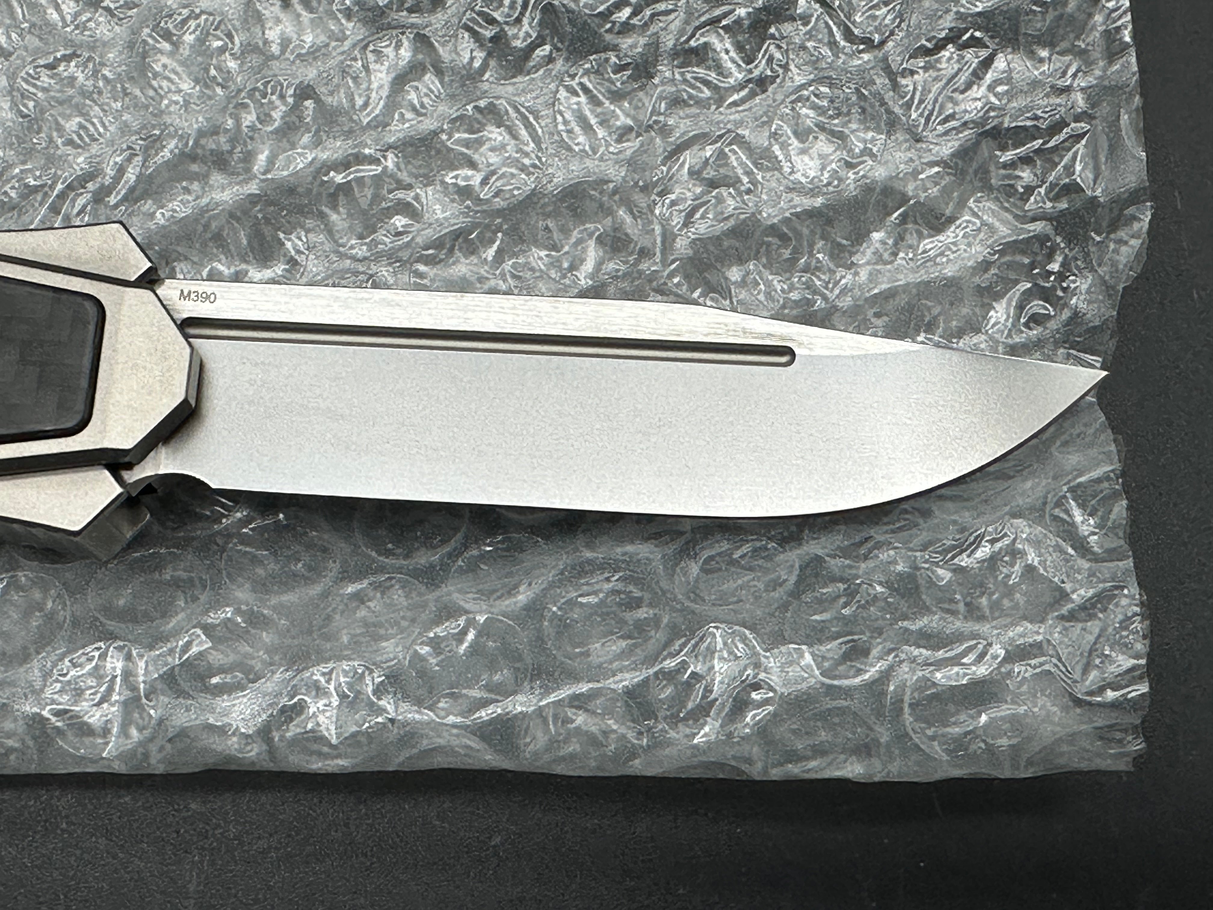 Premium Remette Swordfish Titanium Handle Folding Knife with M390 Super Steel Blade - Ideal for Outdoor Camping, Hunting, and Everyday Carry (EDC)