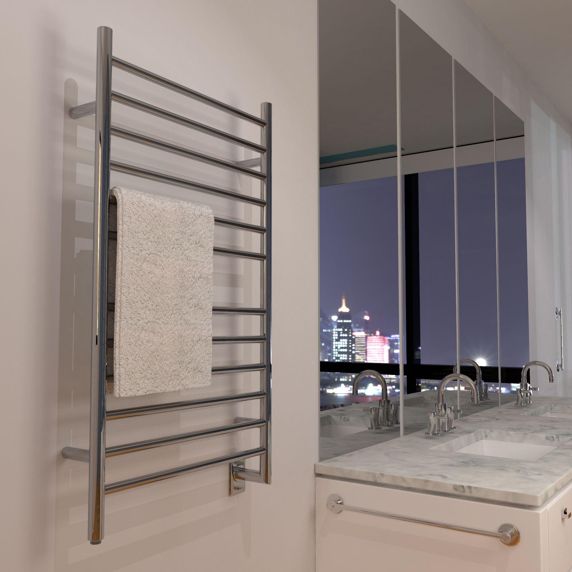 Amba Radiant Large Plug-in & Hardwired Bathroom Towel Warmer - 23.6