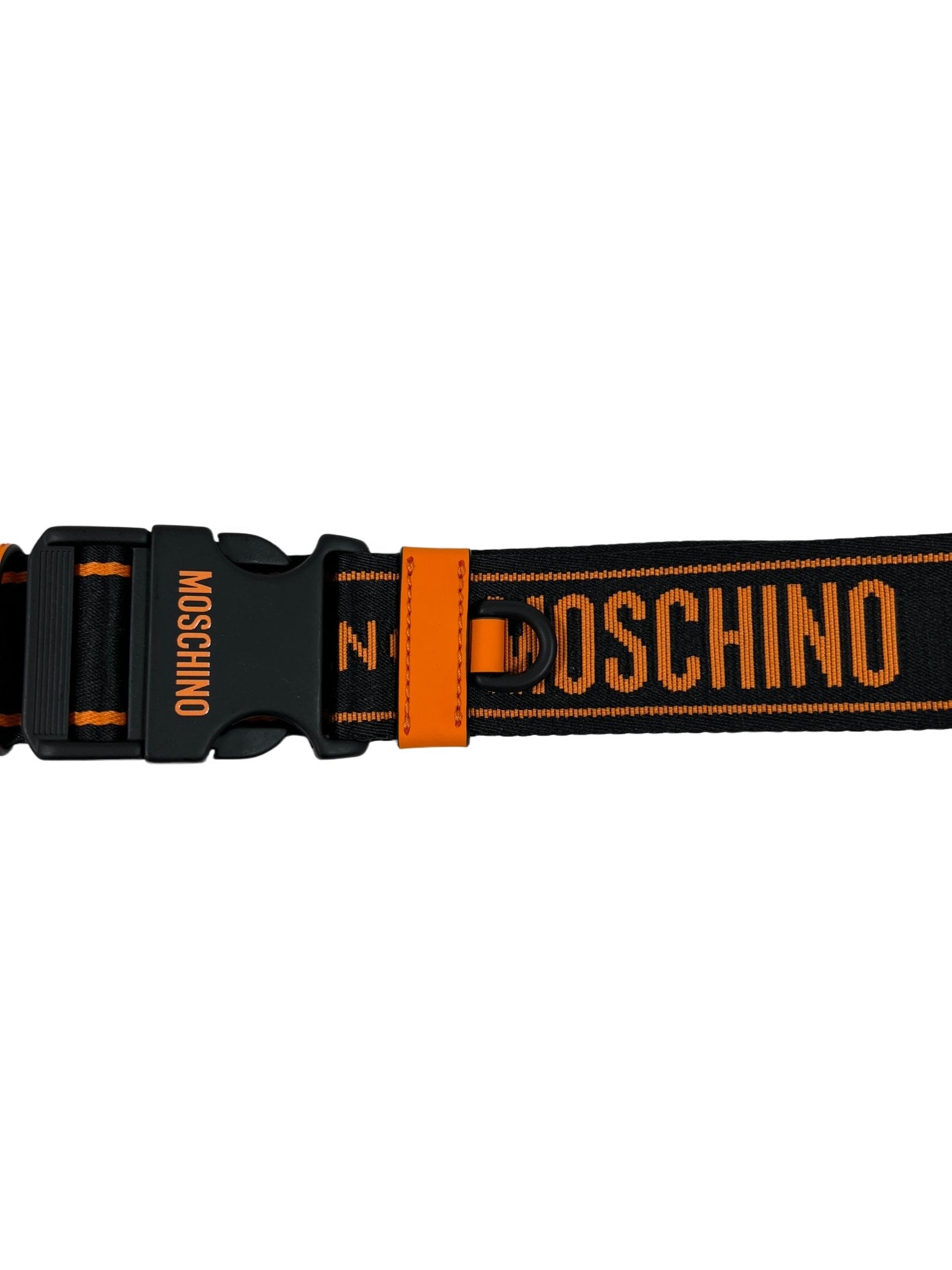 MOSCHINO 8024 Recycle Tape Belt with Print - Stylish Waist Accessory for Women | Perfect for Casual Outfits, Jeans & Dresses | Color A1555