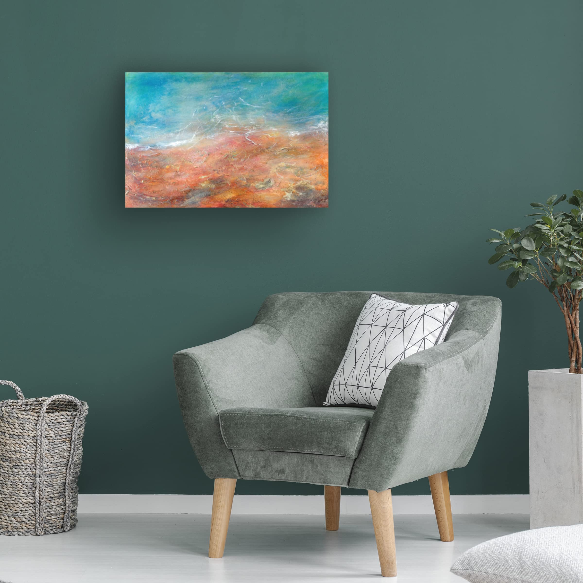 Trademark Fine Art 'Somewhere Beyond The Sea' Canvas Wall Art by Brazen Edwards - Coastal Home Decor for Living Room, Bedroom & Office