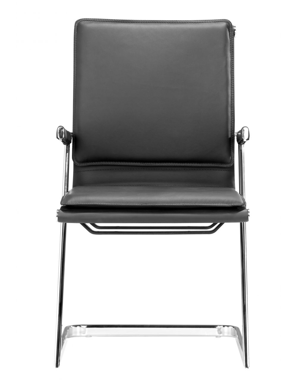 Premium ZUO Lider Plus Conference Leather Chair - Set of 2 Ergonomic Office Chairs for Executive Meetings & Home Offices - Perfect for Boardrooms, Corporate Settings & Professional Workspaces