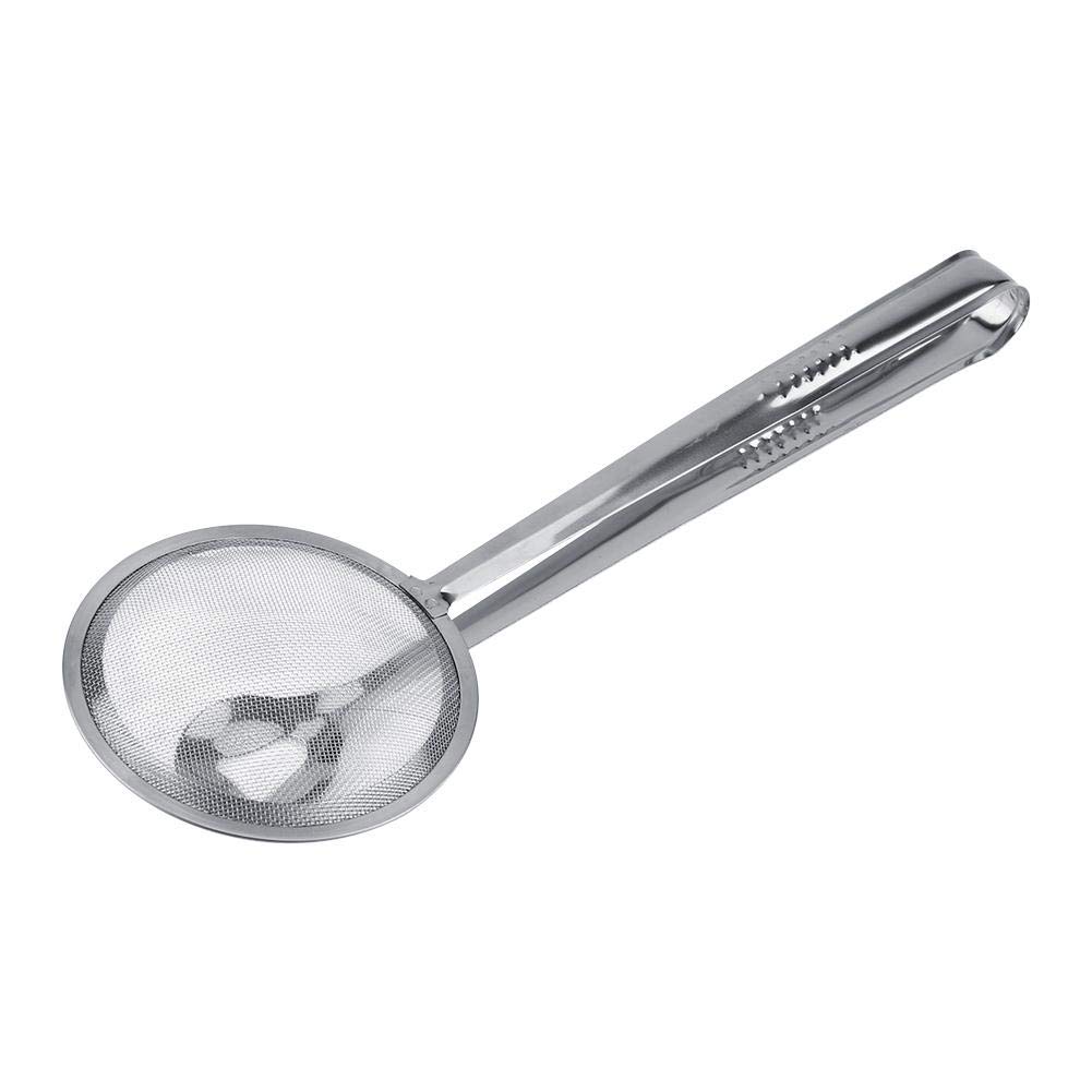 Jadpes Stainless Steel Oil Filter Clip - Hot Pot & Fried Food Strainer Mesh for Kitchen, Restaurant & Hotel Use - Perfect for Draining Oil from Deep Fryers, Skillets and Cooking Utensils
