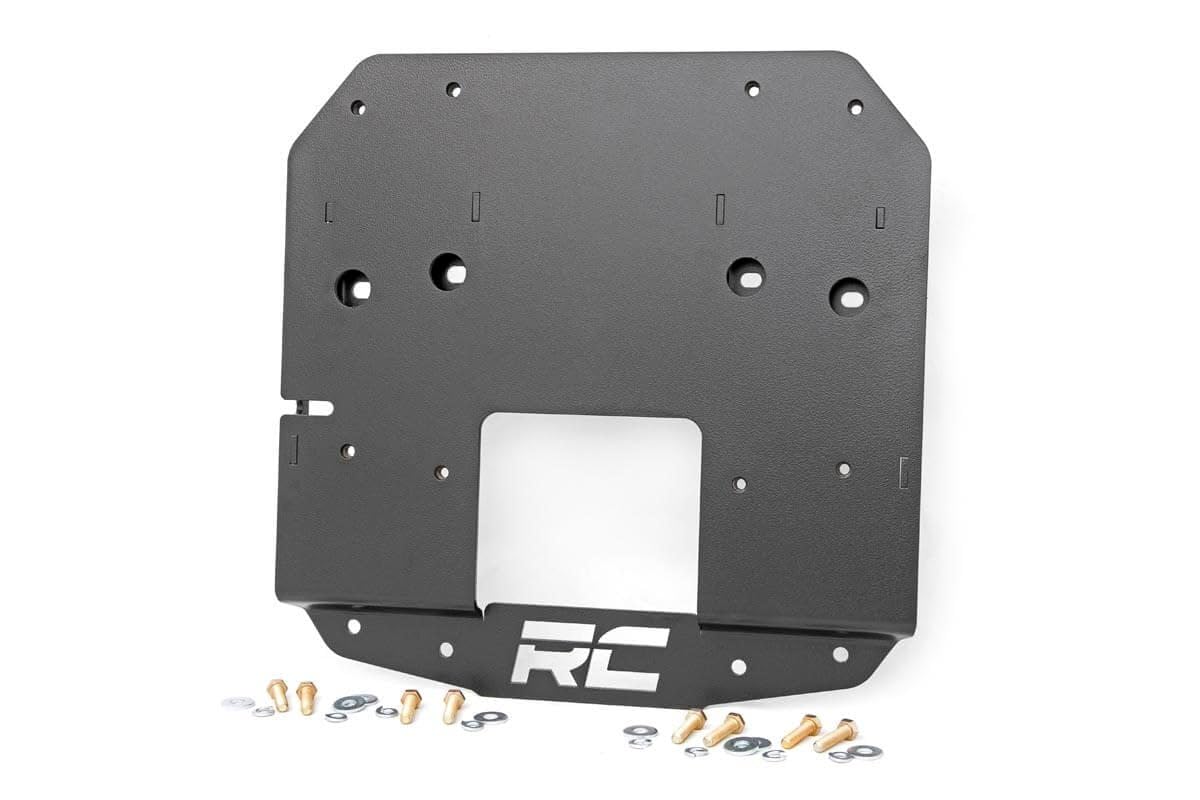 Rough Country Spare Tire Relocation Bracket for 2018-2024 Jeep Wrangler JL (Model 10529) - Heavy Duty Off-Road Accessory for Enhanced Rear Visibility & Tire Protection