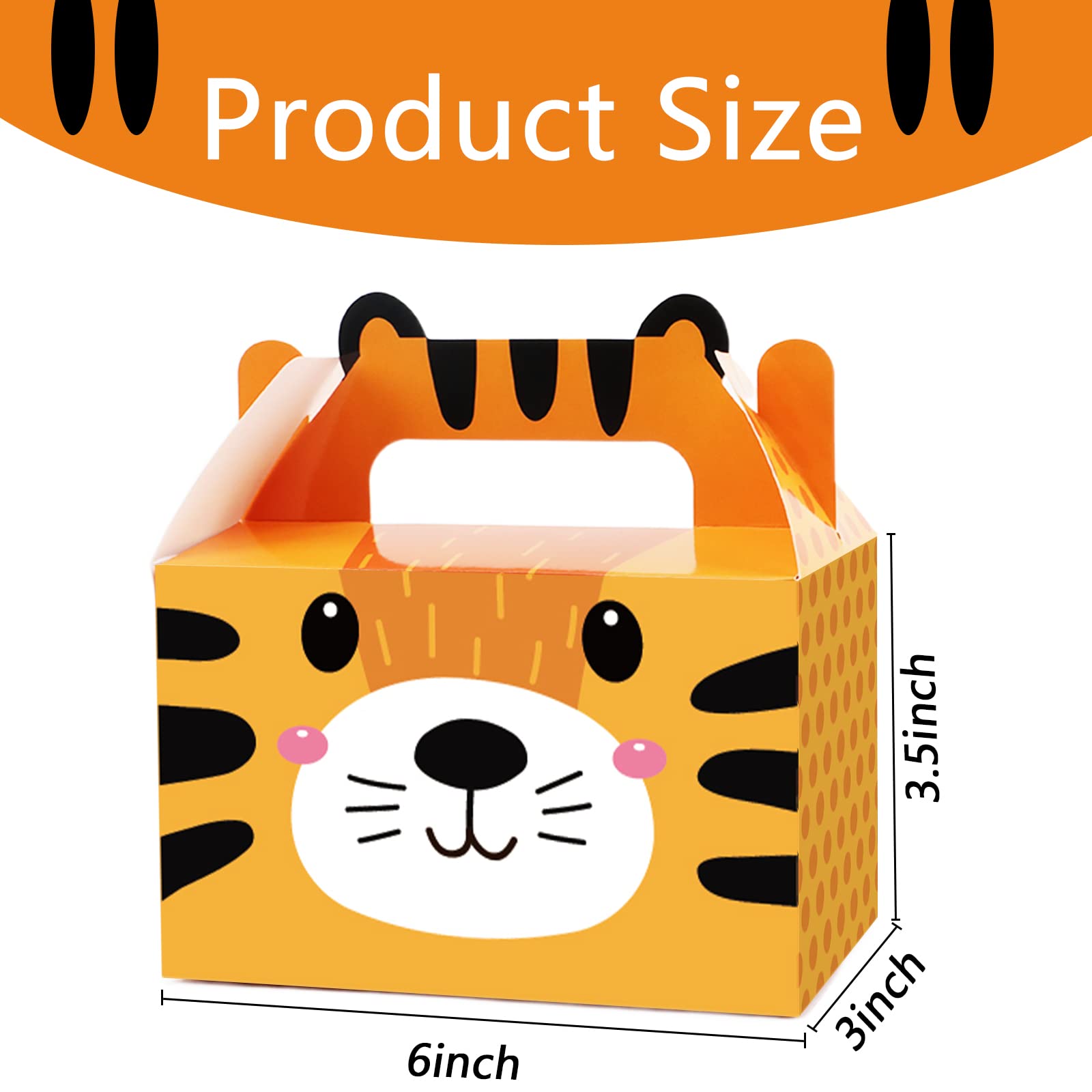 12 Pack Jungle Safari Animal Party Favor Boxes - Zoo Theme Birthday Party Supplies, Kids Candy Gift Bags for Baby Shower & Birthday Decorations - Perfect for Jungle-Themed Parties, School Events & Goodie Bags
