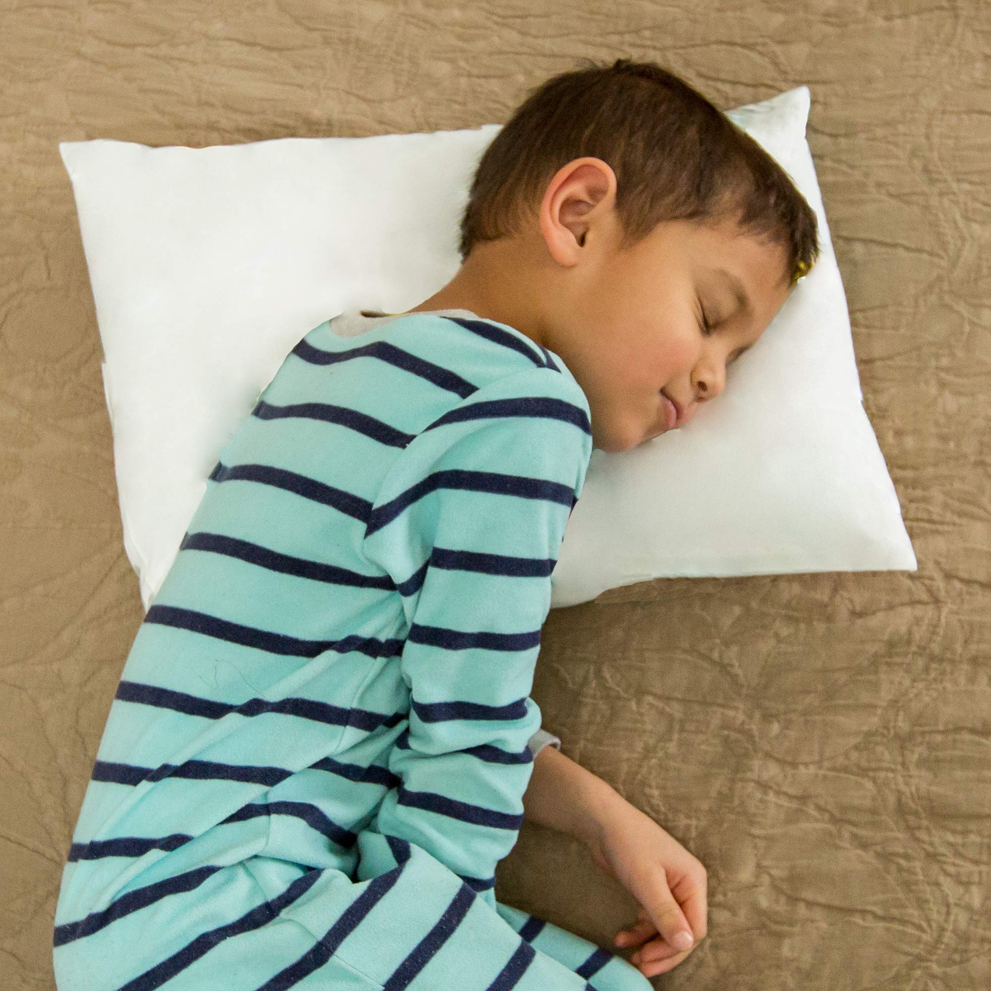 Soft 100% Cotton Toddler Pillowcase for Boys & Girls - 2 Pack White Envelope Closure Travel Size (13x18) - Machine Washable & Shrink-Resistant - Perfect for Nursery, Daycare & Family Trips