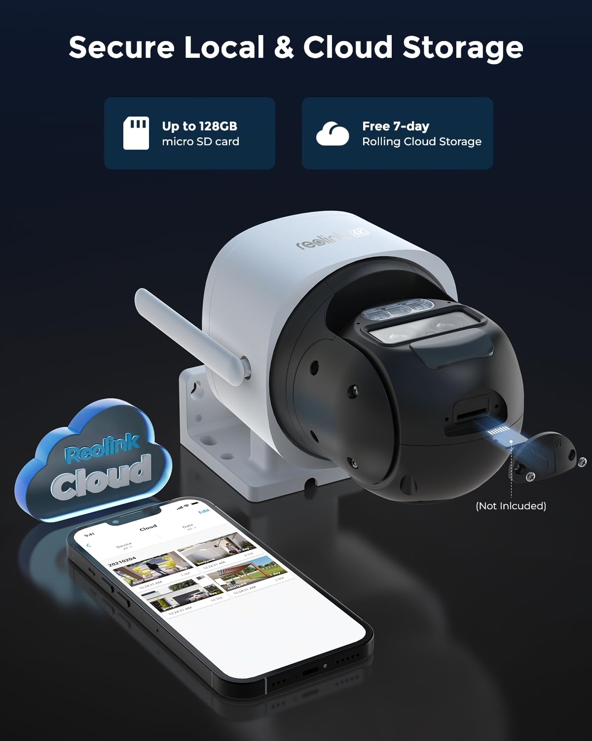 REOLINK Dual Lens 4G LTE Cellular Security Camera with Auto Tracking, No WiFi Needed, Solar Powered Outdoor Camera, 6X Hybrid Zoom, 4K Color Night Vision, Motion Alerts & Playback - Ideal for Home Security, Farm Monitoring, and Business Surveillance