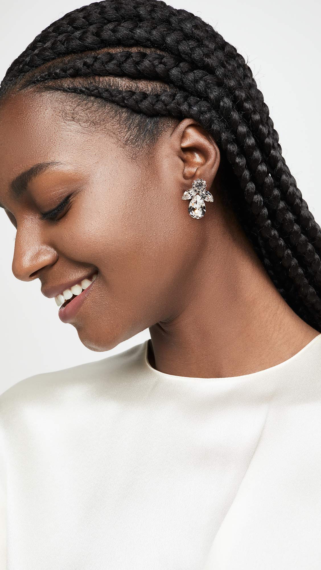 Jennifer Behr Women's Edith Earrings – Elegant Crystal Drop Earrings for Weddings, Parties & Special Occasions